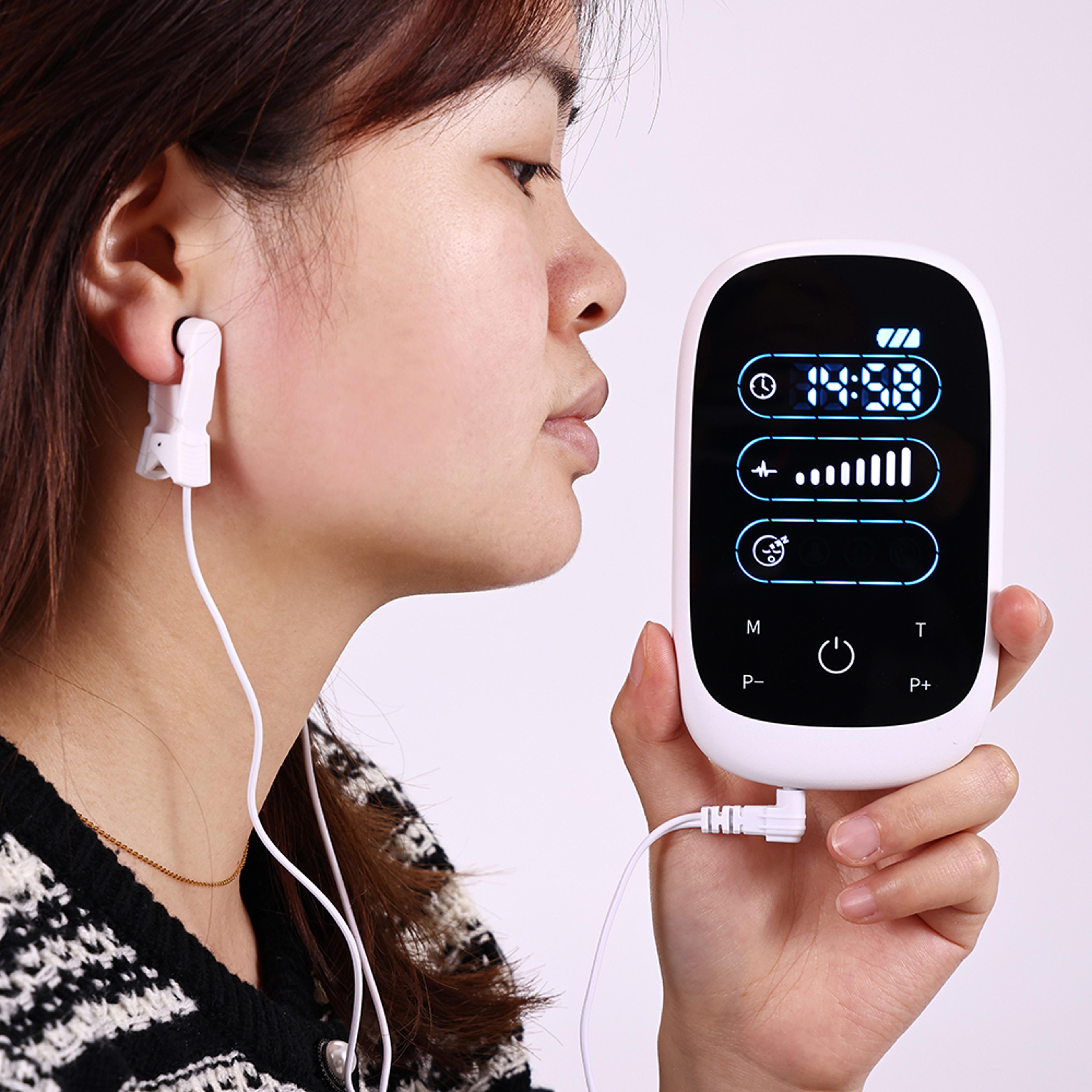 Electronic Therapy CES Device Brain Stimulation With Ear Clip Electrode Sleep Aid For Insomnia Reli 5