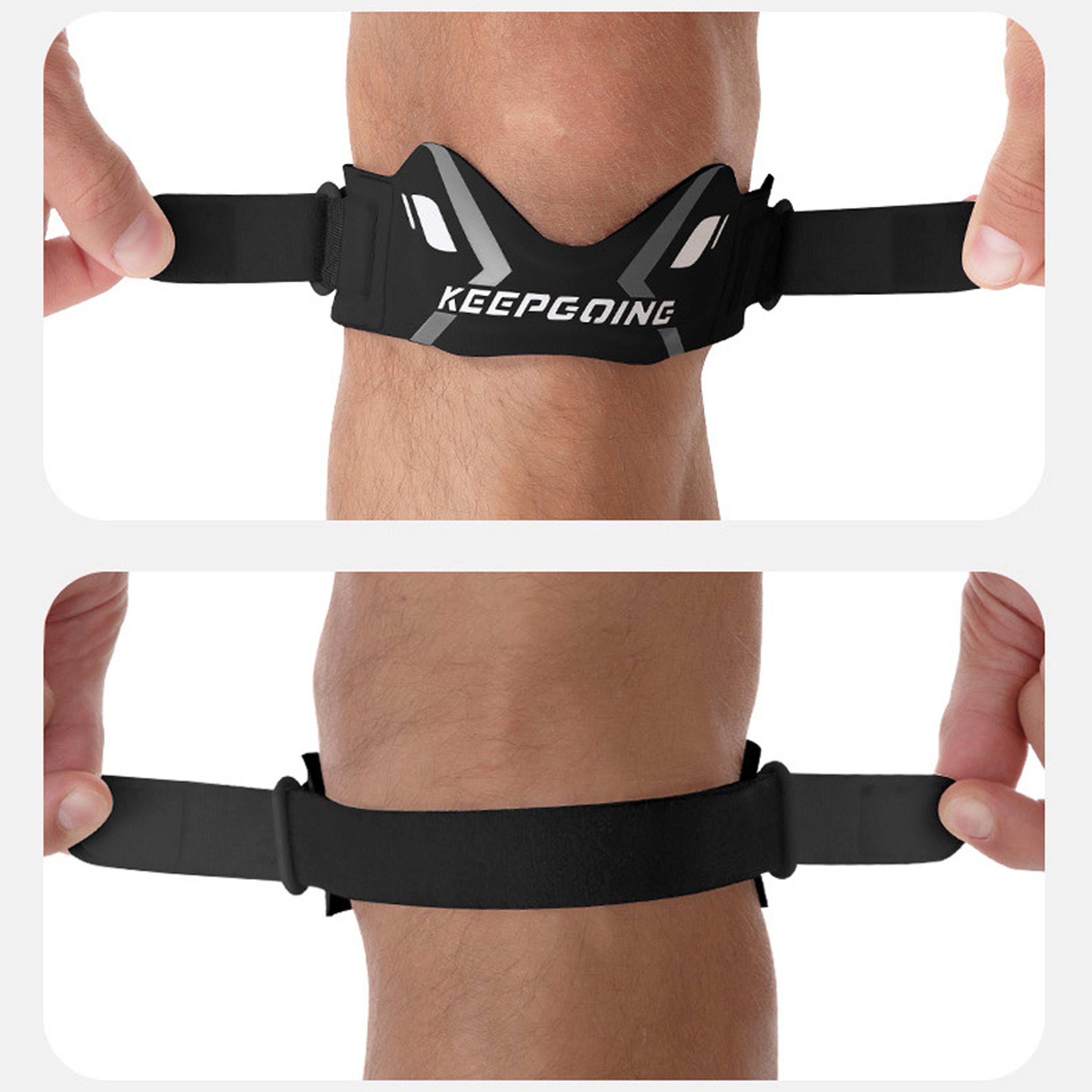 Knee Tendon Support Strap Brace Patella Band Protection Adjustable Absorption Compression Pad For B 3