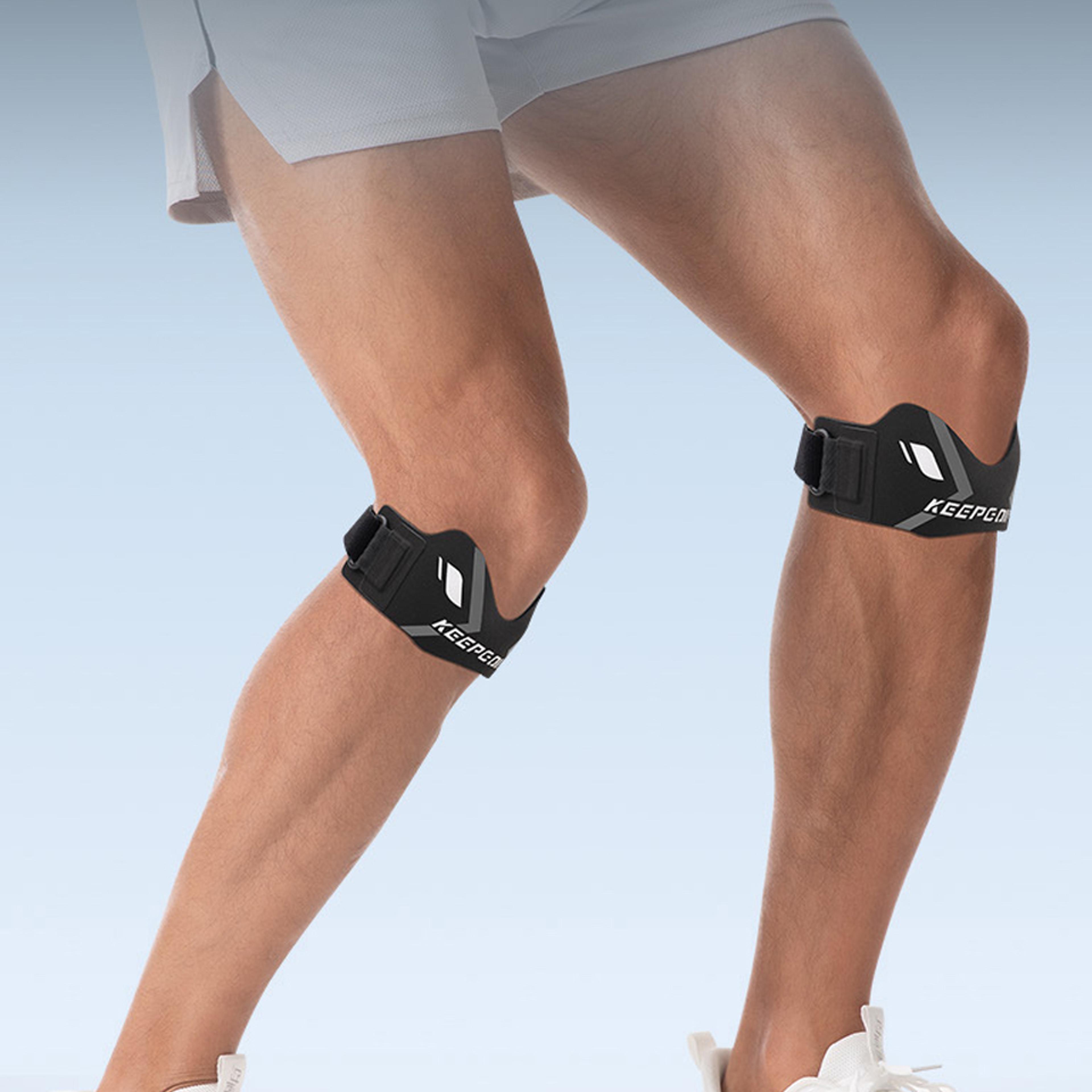 Knee Tendon Support Strap Brace Patella Band Protection Adjustable Absorption Compression Pad For B 4
