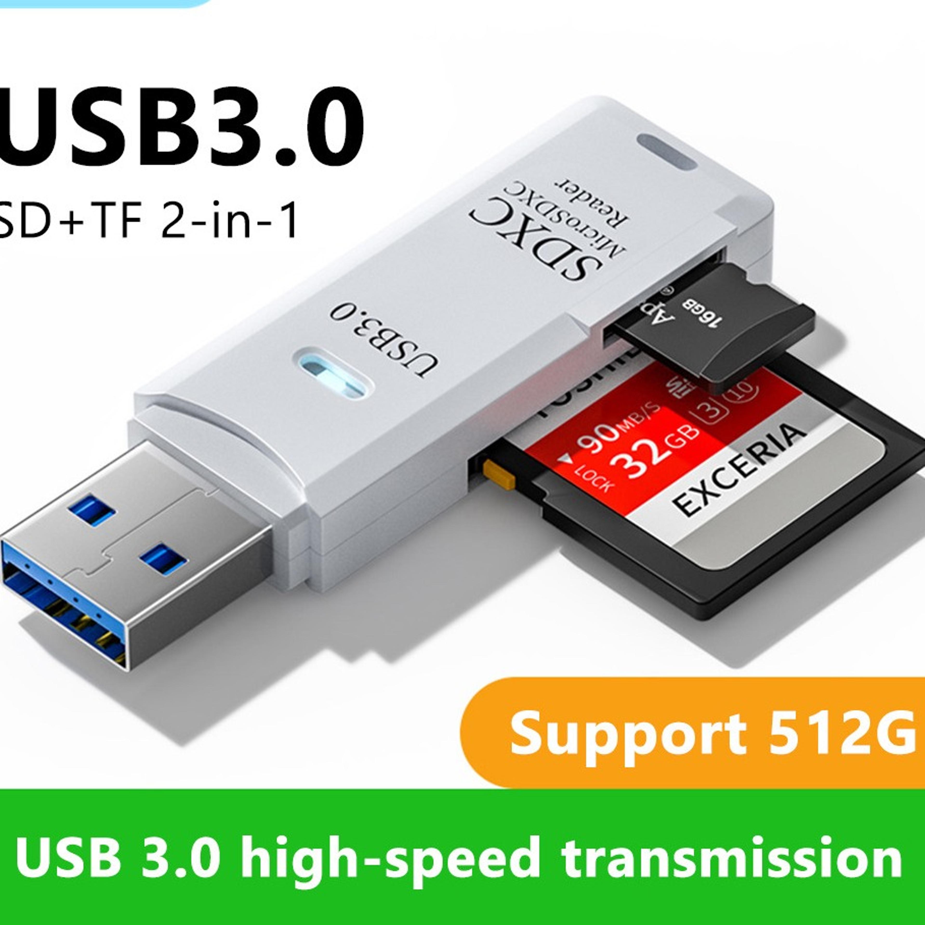 usb sd and microsd card reader for pc and laptop