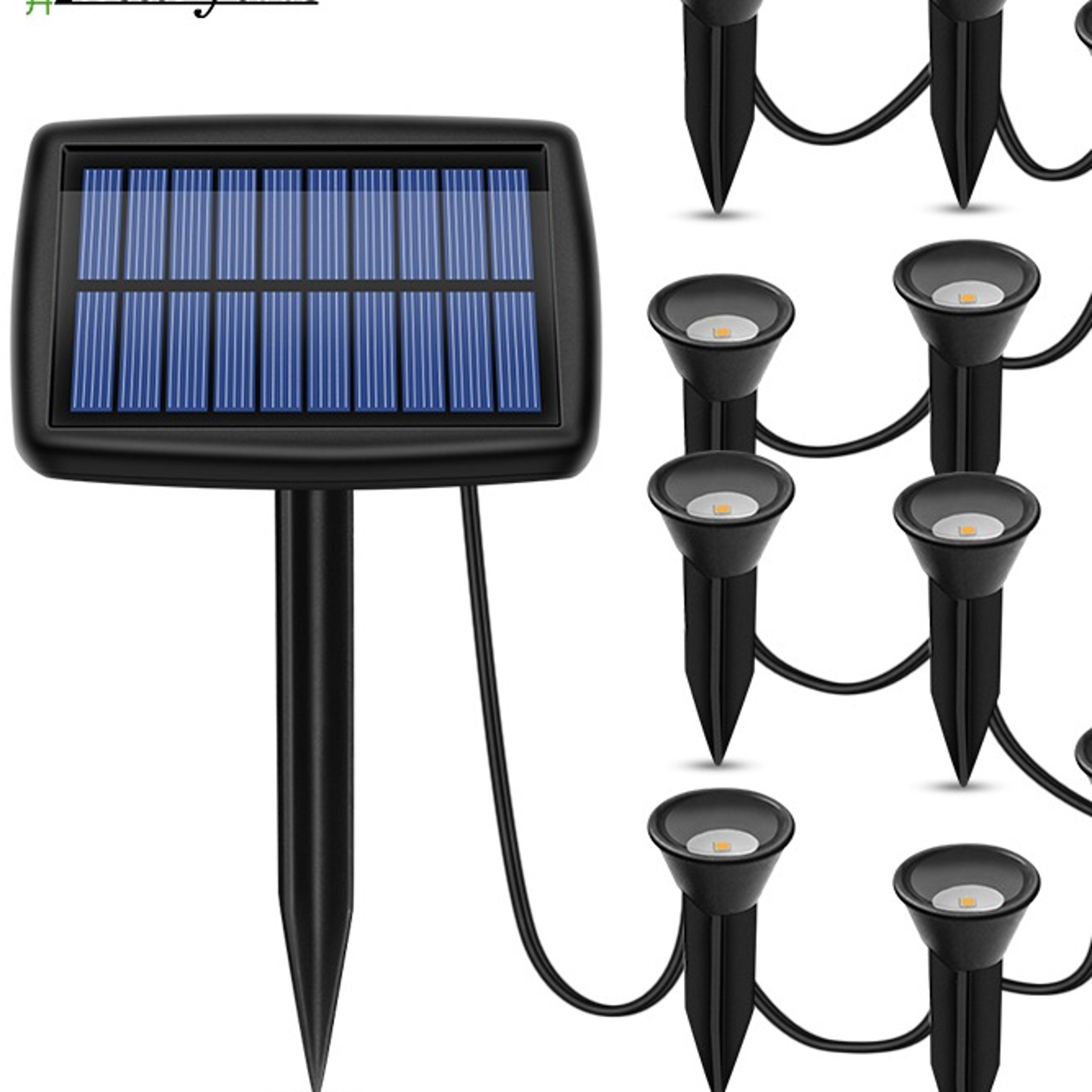solar in ground led garden lights waterproof outdoor landscape lighting