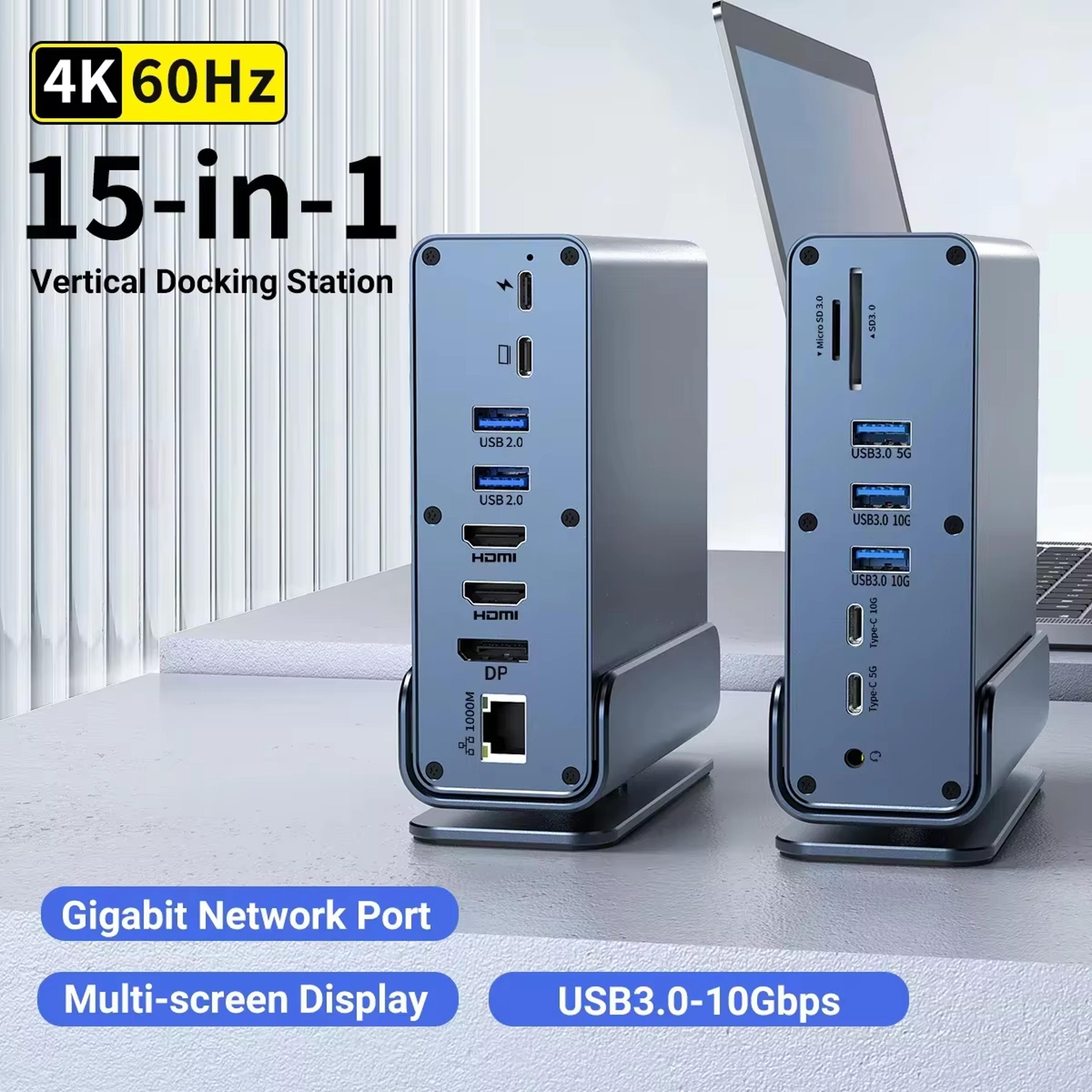usb c docking station hub port adapter for macbook pro laptop pc