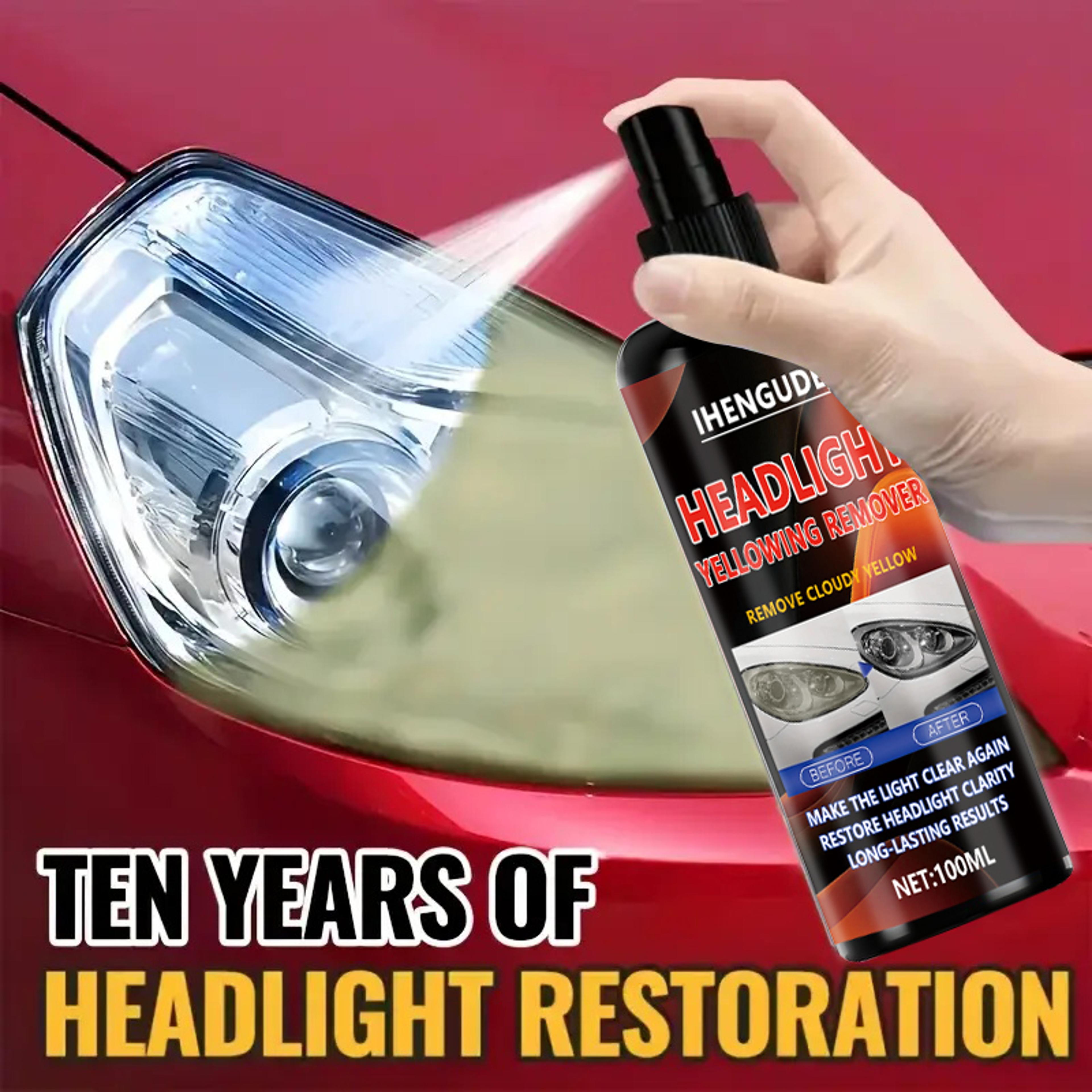 car headlight restorer fluid for scratch fogging and yellowing repair