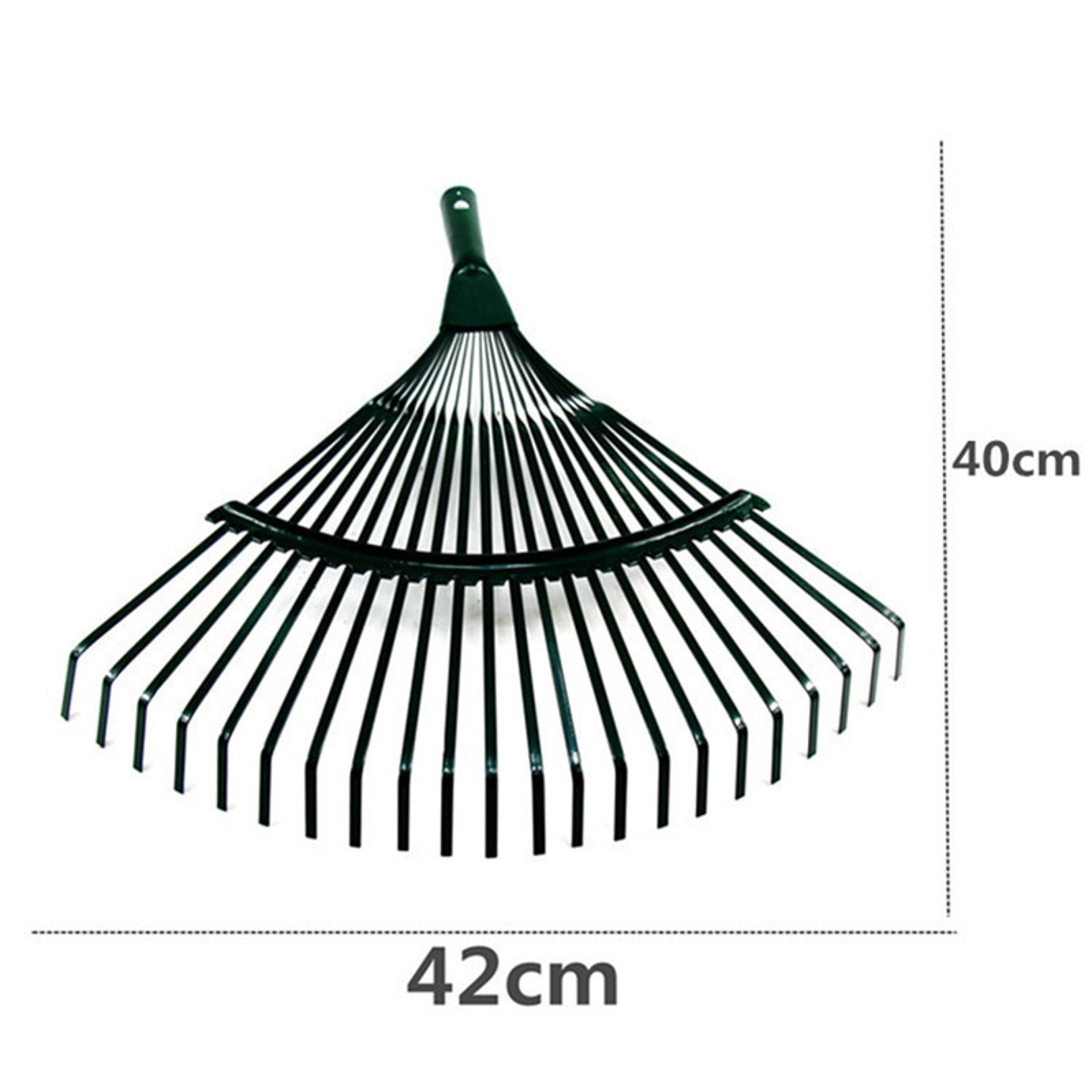 Twentytwo Tooth Garden Leaf Rake With Durable Iron Head For Lawn And Yard Cleanup 4