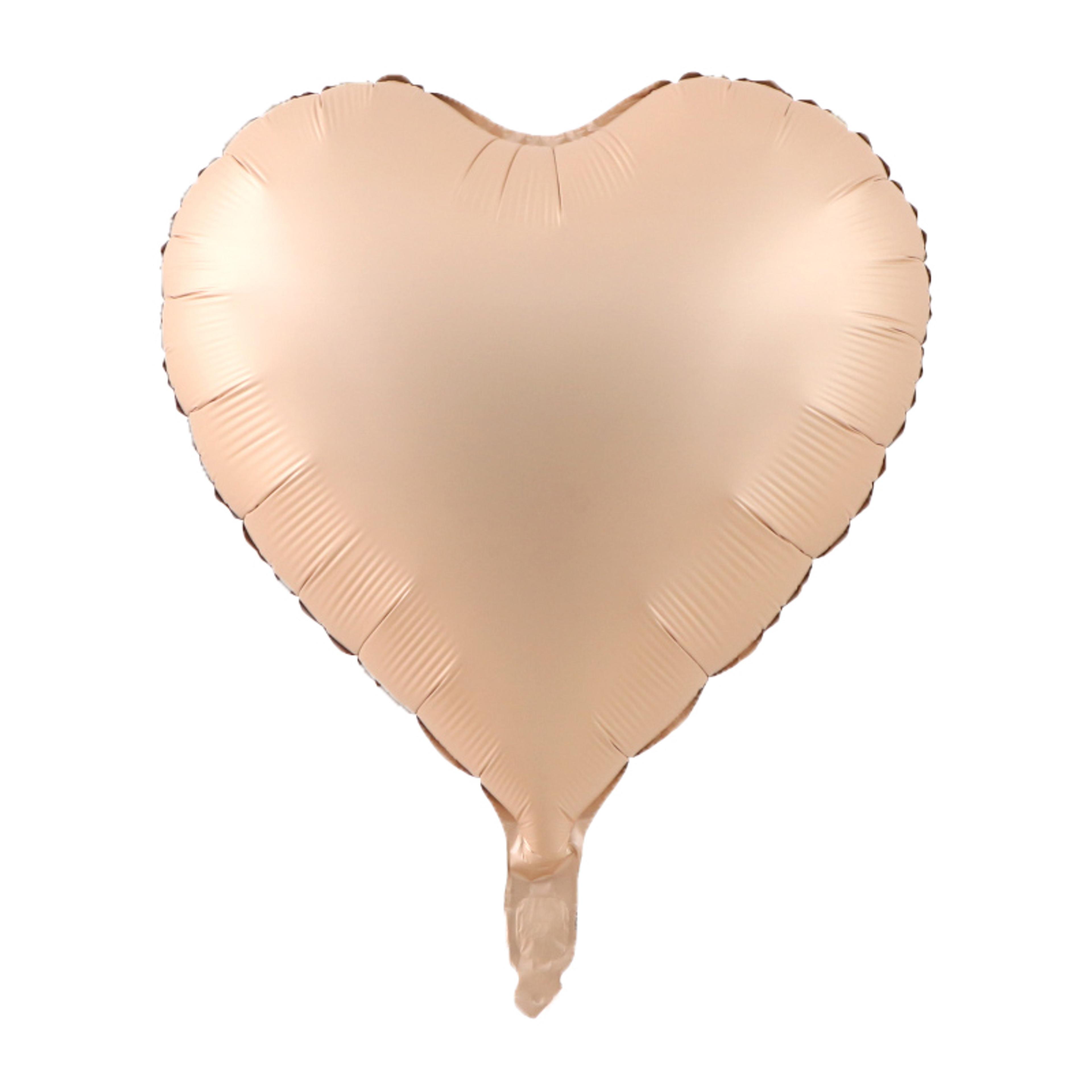Heart Foil Balloons In Pink And Sage Green For Party Decorations 12