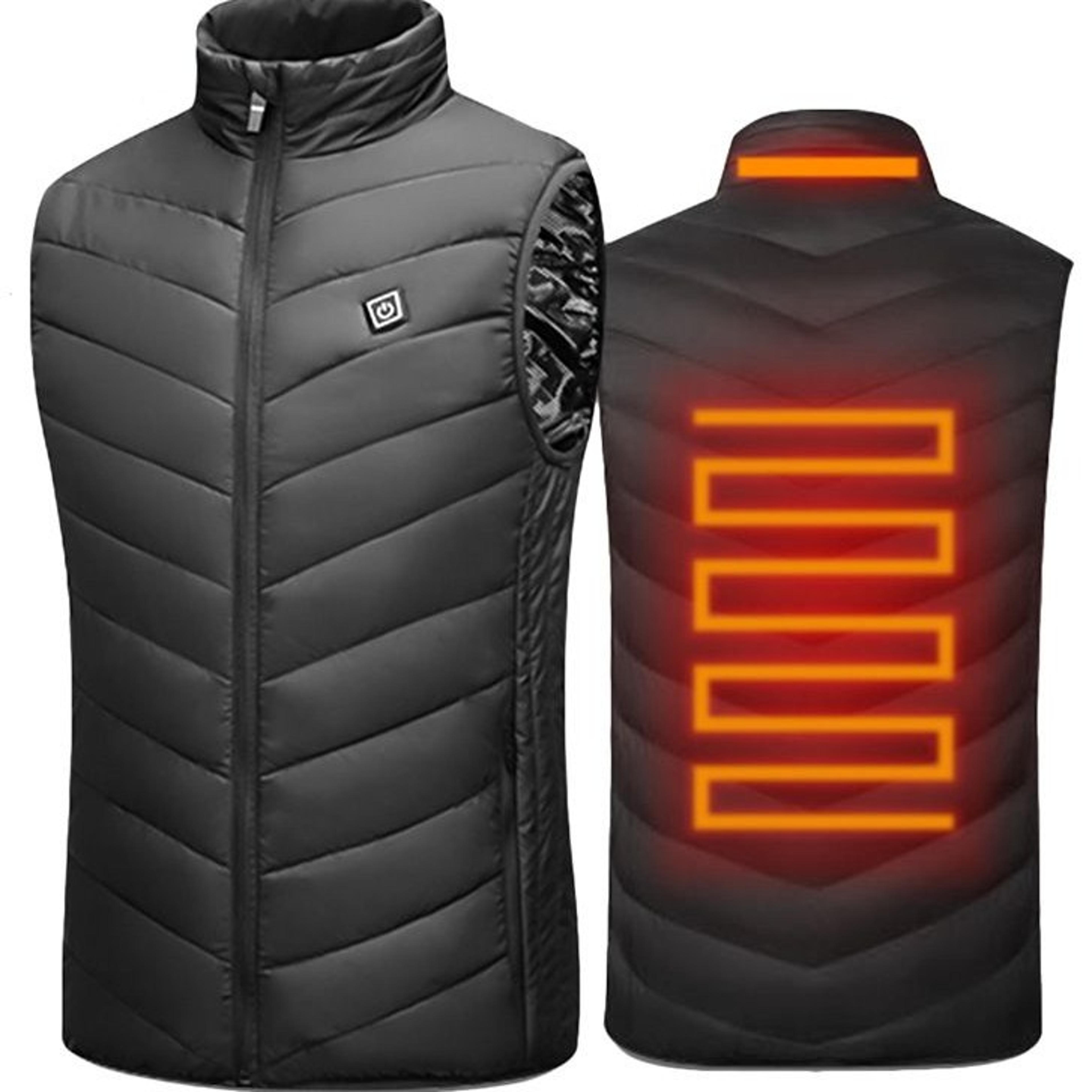 Mens USB Heated Vest with seventeen Heating Zones for Winter Outdoor Activitiesjpg
