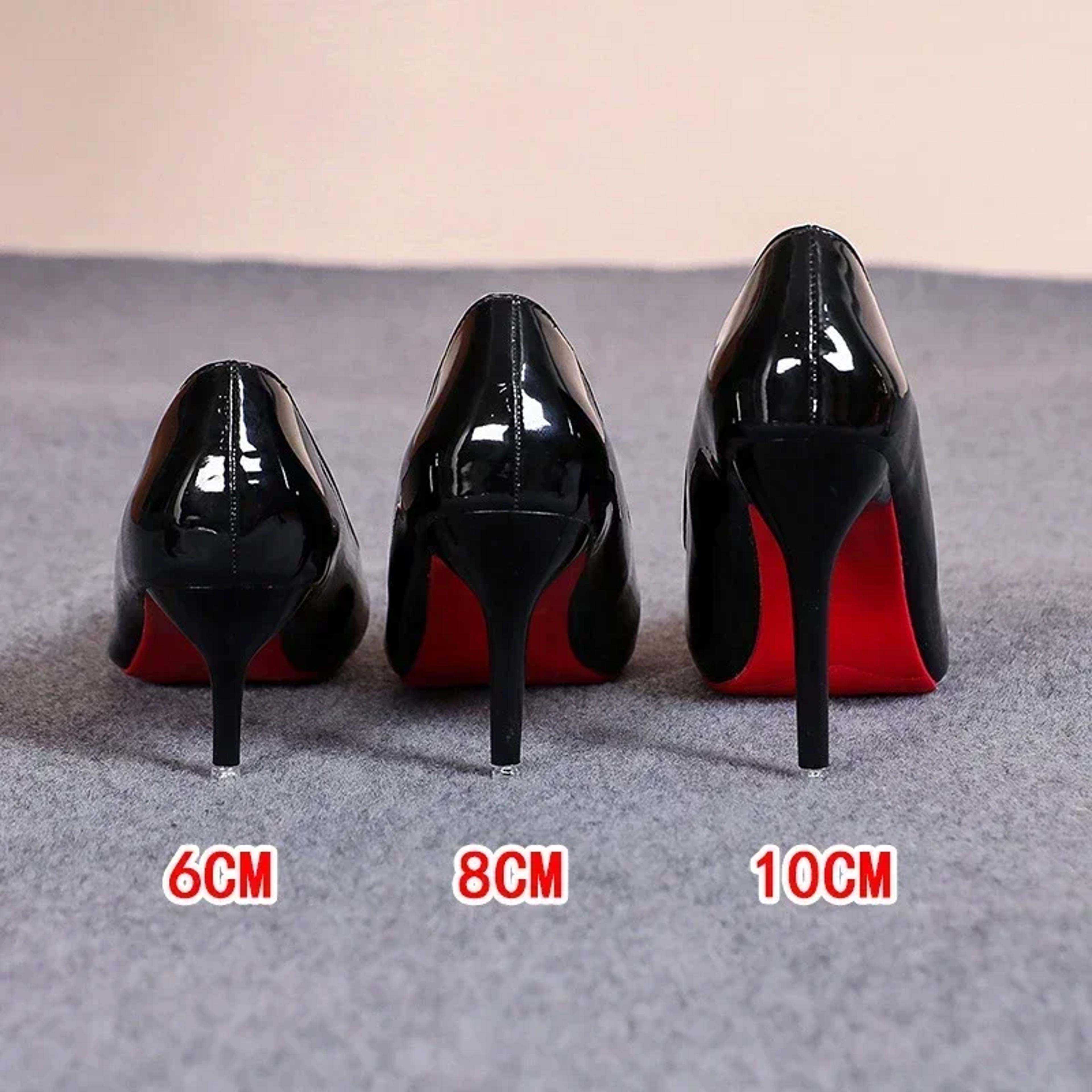 womens pointed toe stiletto high heels with red bottoms