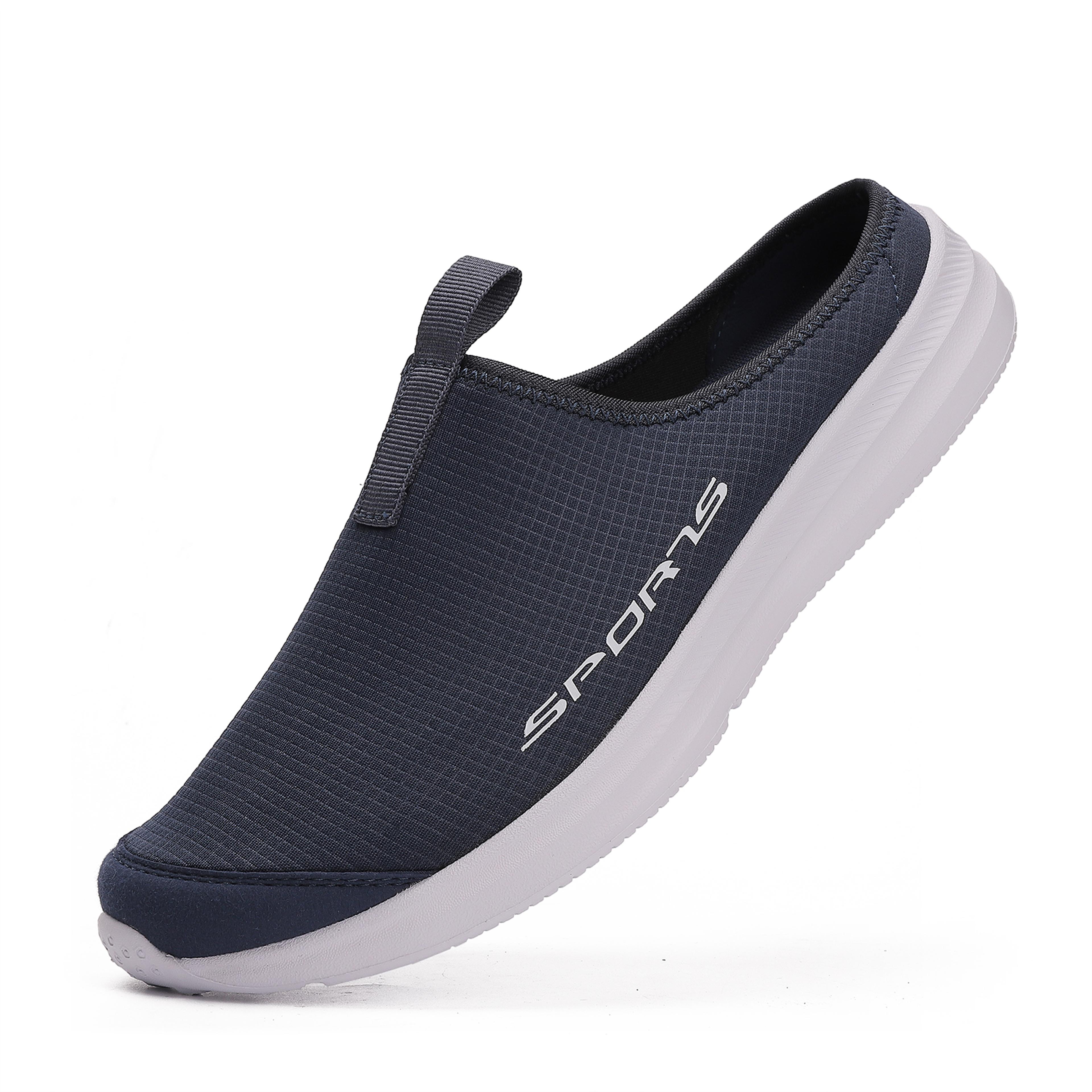 Mens Breathable Mesh Slip On Half Slippers With Soft EVA Soles 9