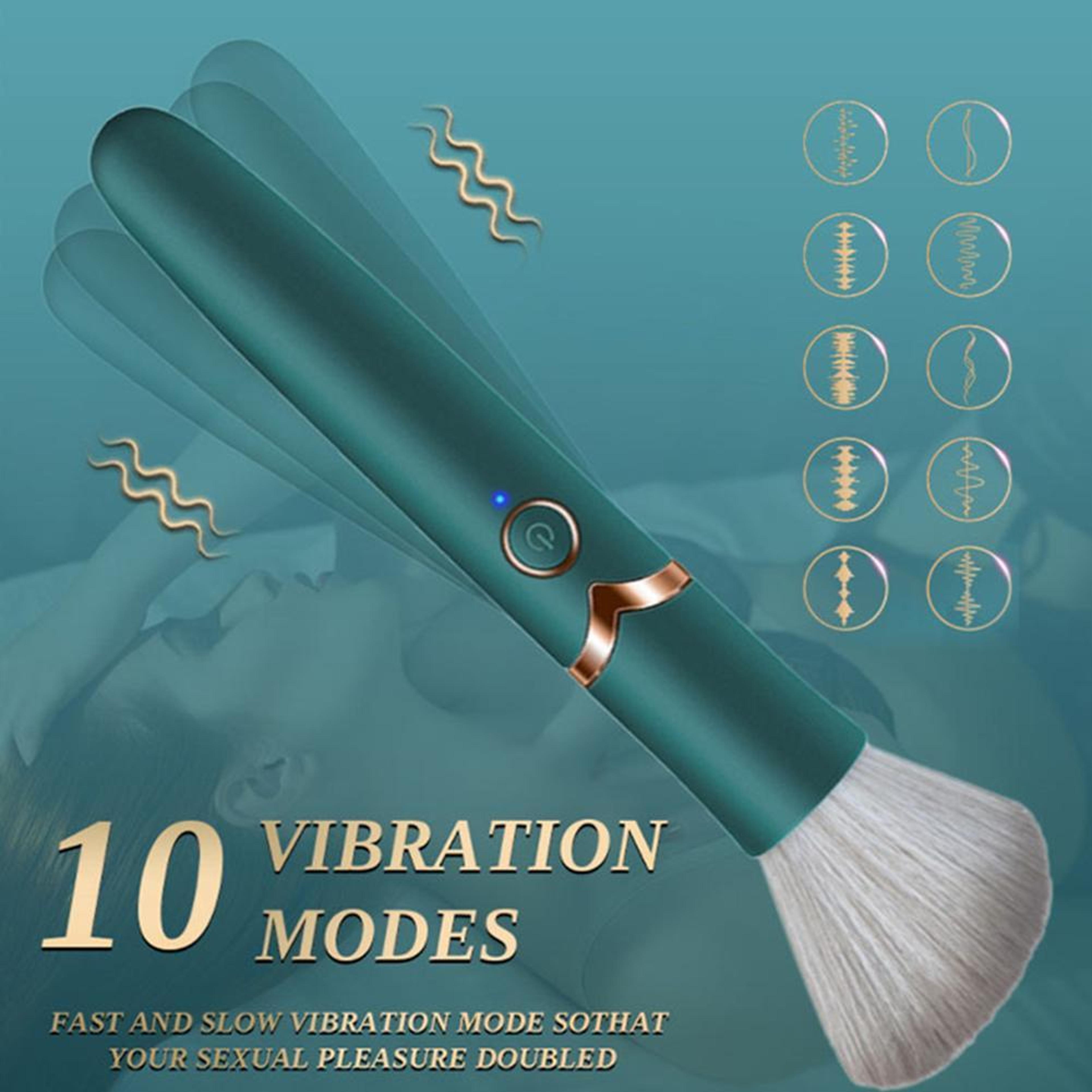 Electric Vibrating Foundation Makeup Brush With Rechargeable Battery 3