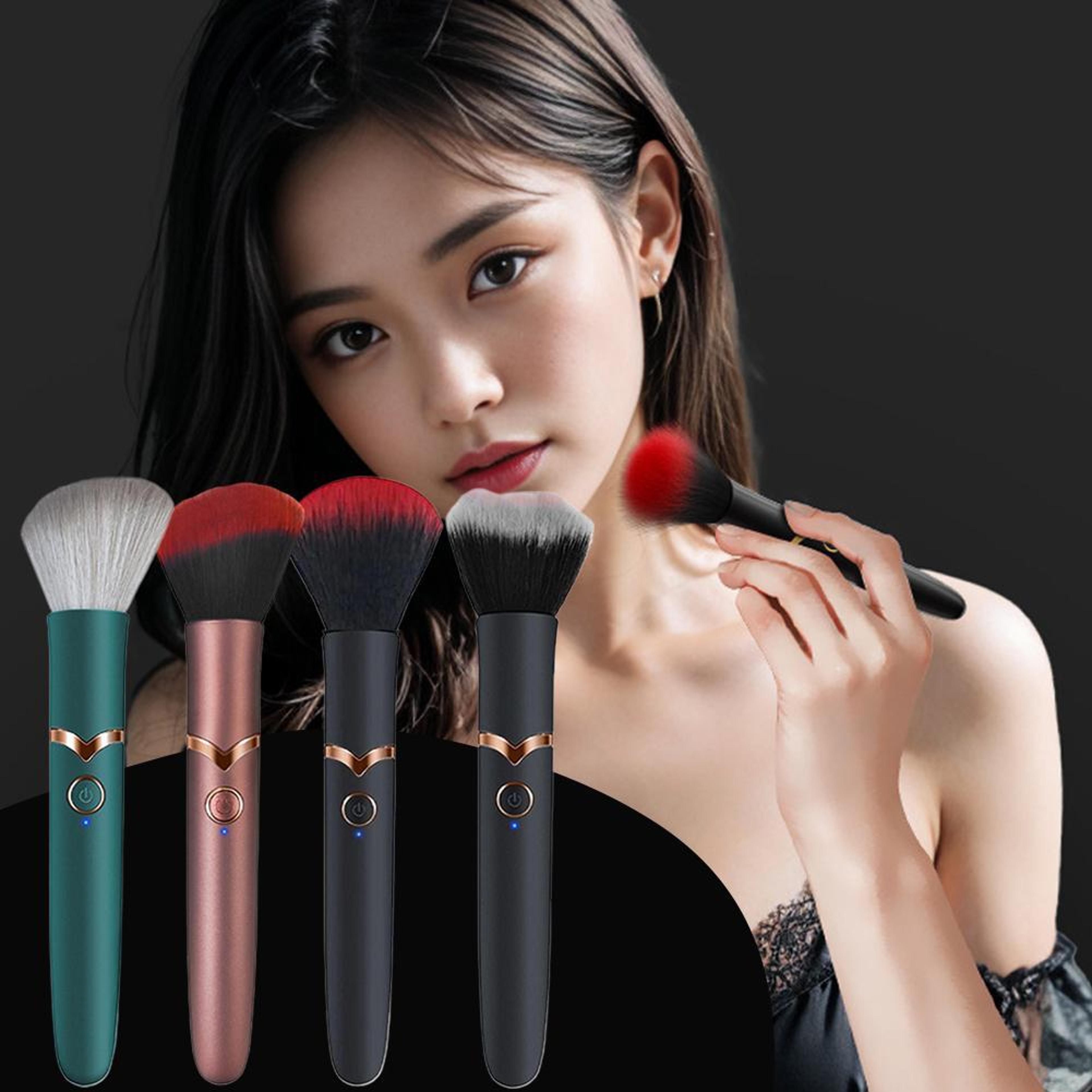 Electric Vibrating Foundation Makeup Brush With Rechargeable Battery 5