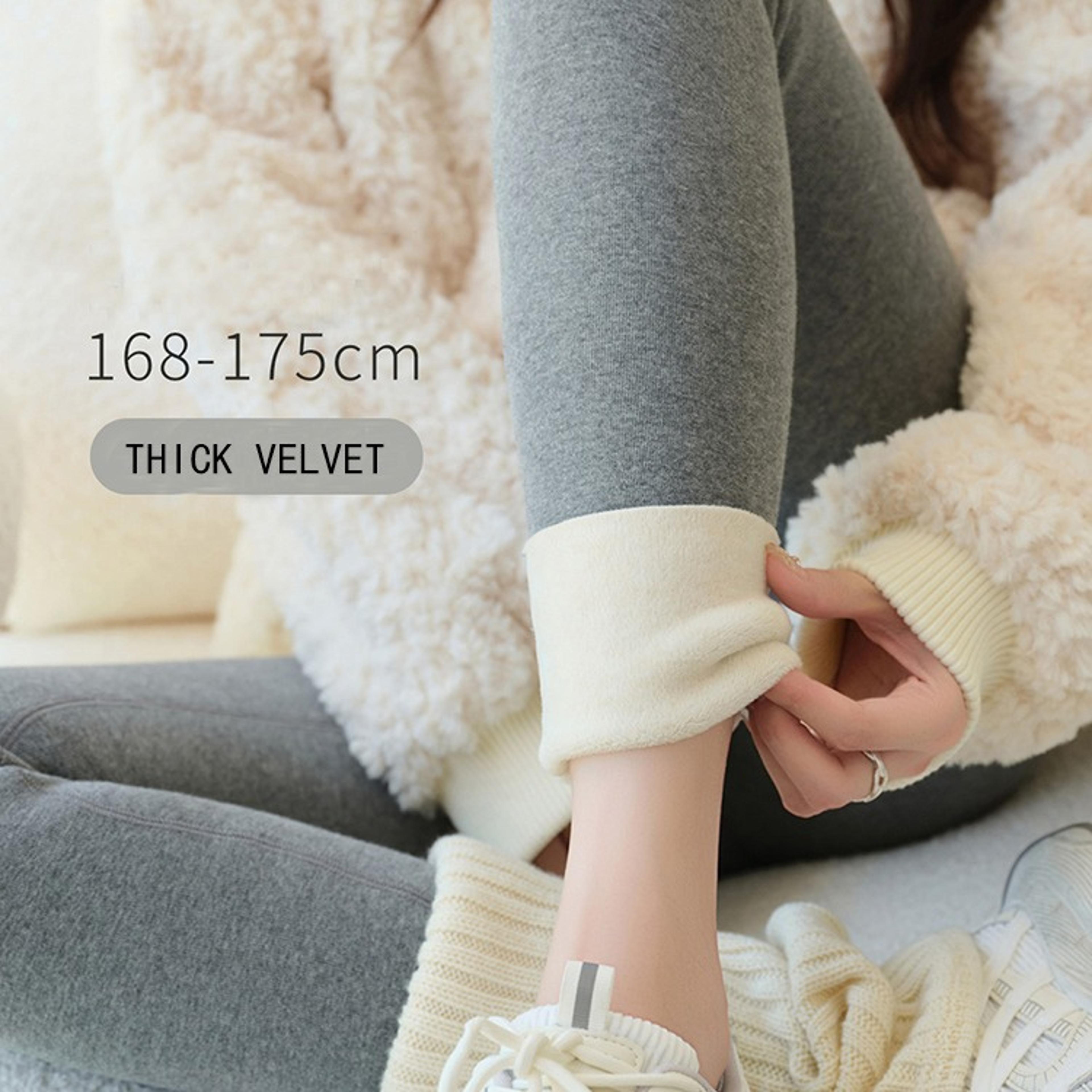 Womens High Waist Fleece Leggings Thick Warm Winter Ankle Length Pantsjpg