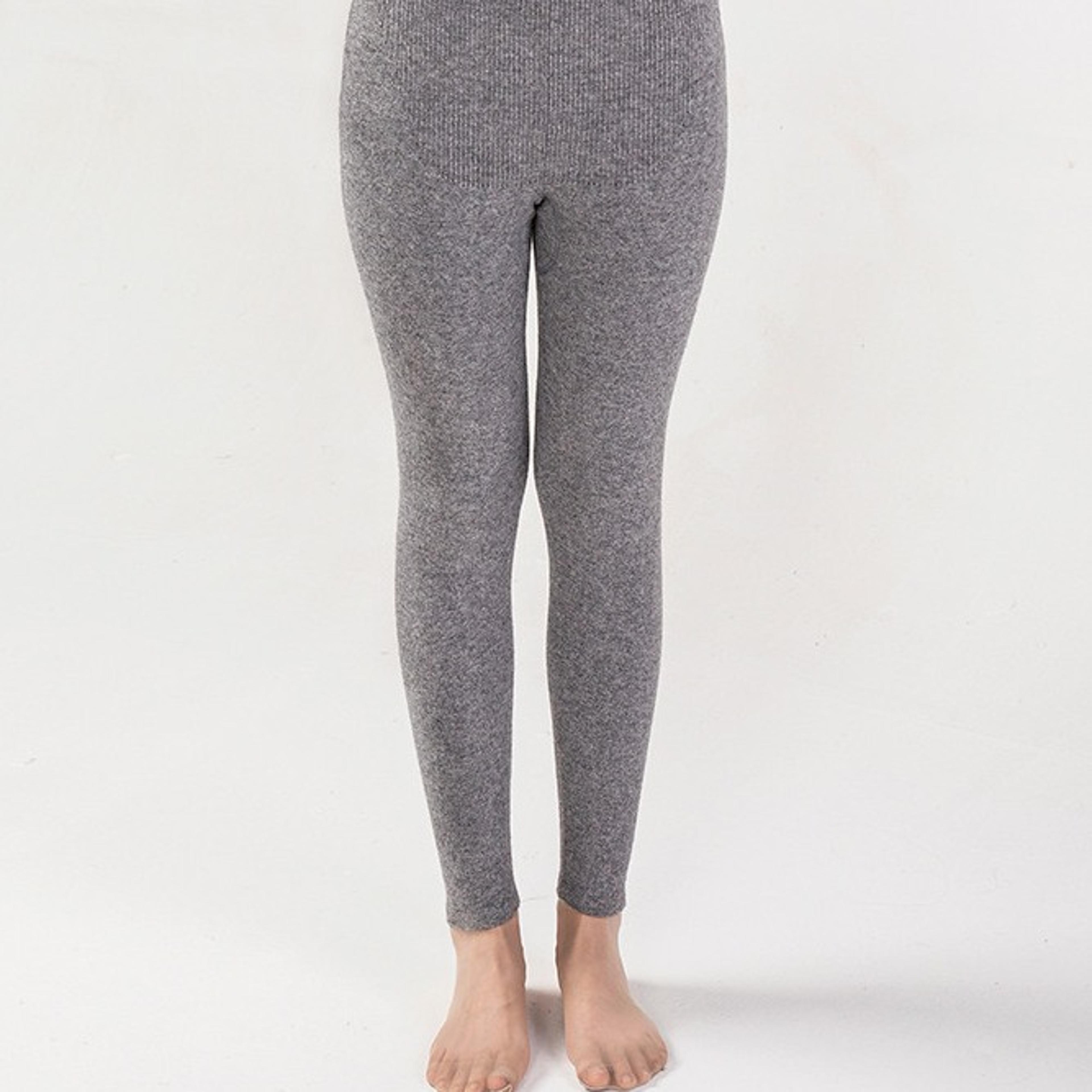 Womens Cashmere Wool Blend Knit Leggings with High Stretch and Slim Fitjpg