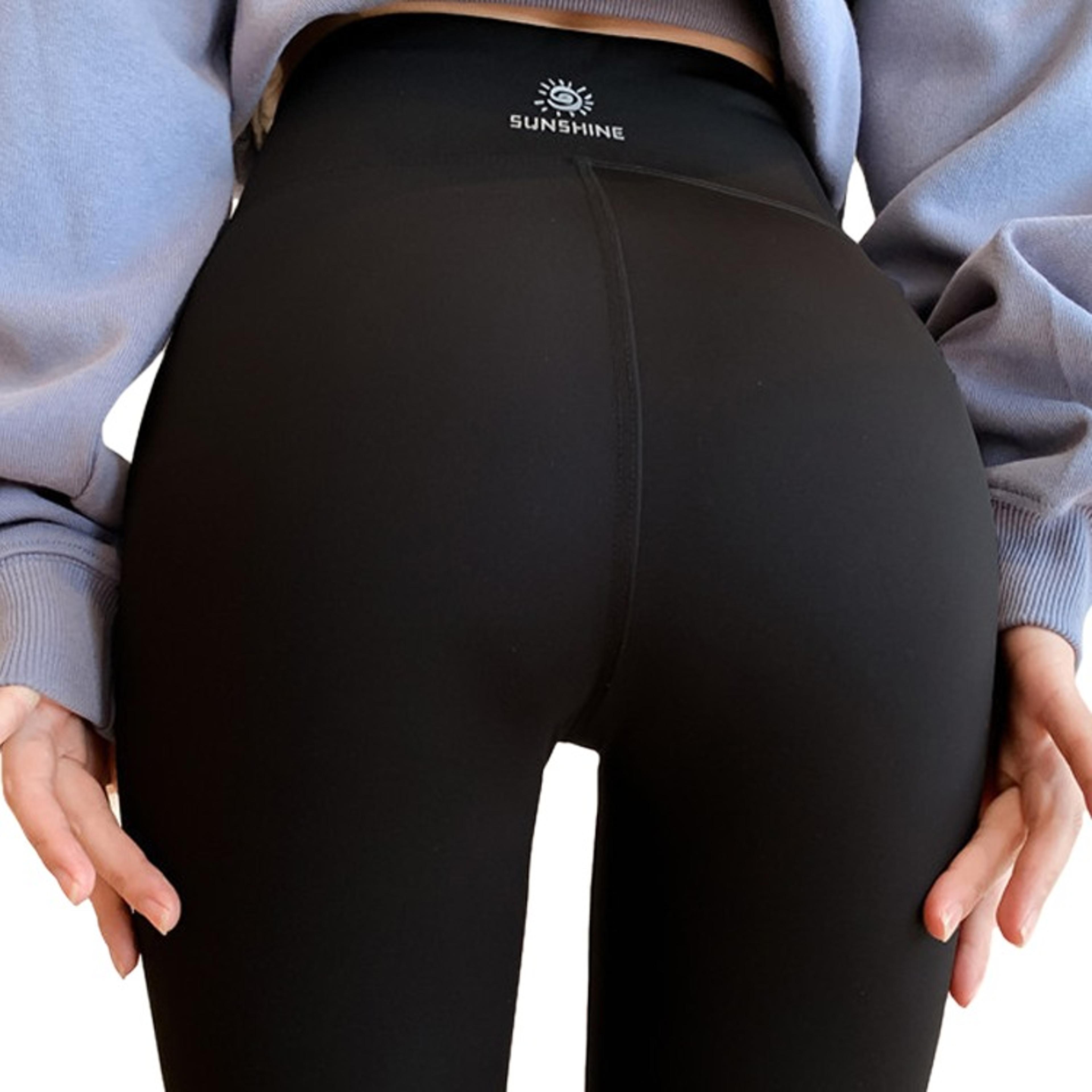 womens high waisted sun print leggings seamless stretch ankle length pants