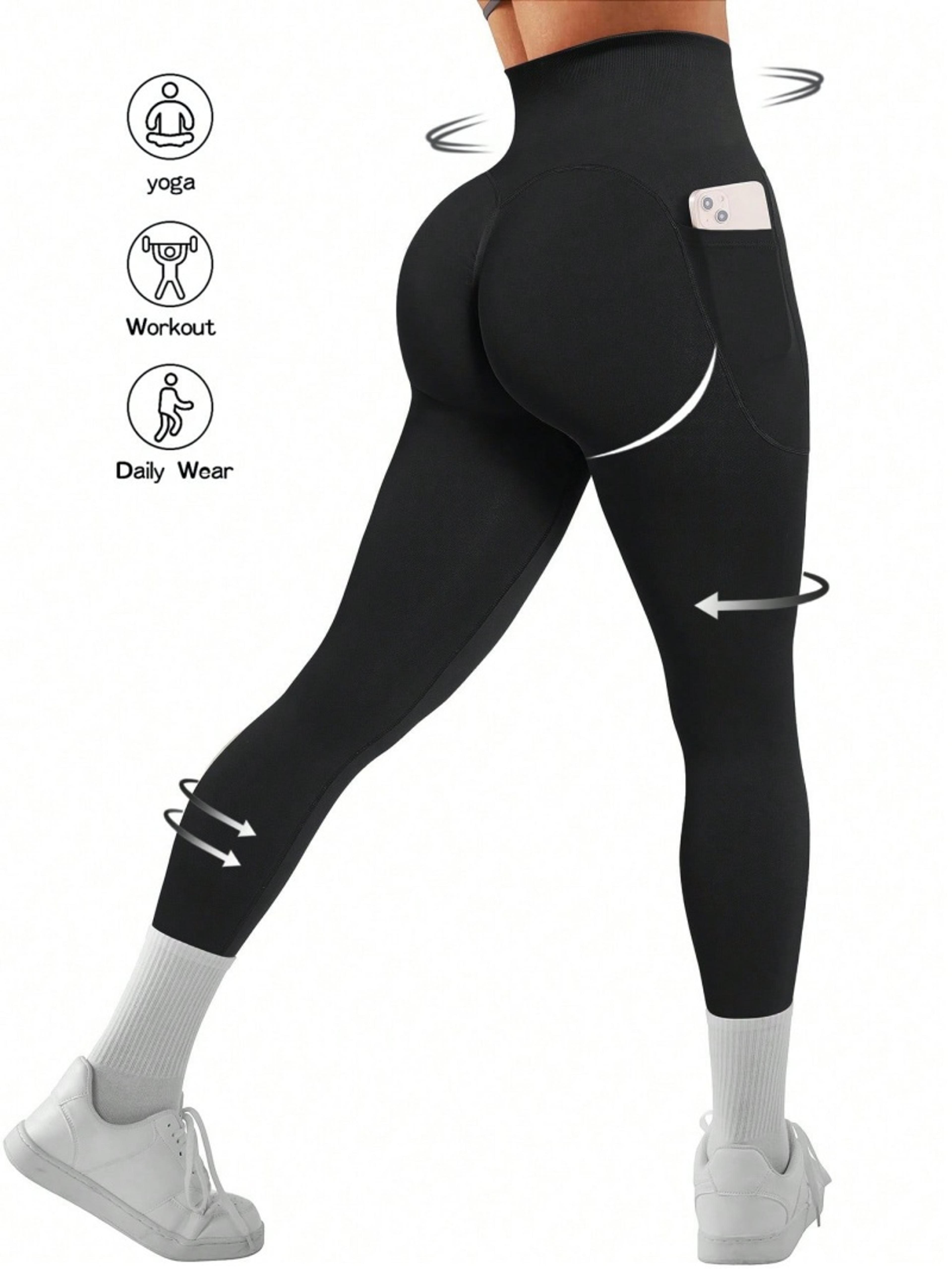 womens seamless scrunch butt lift leggings high waisted yoga workout tights
