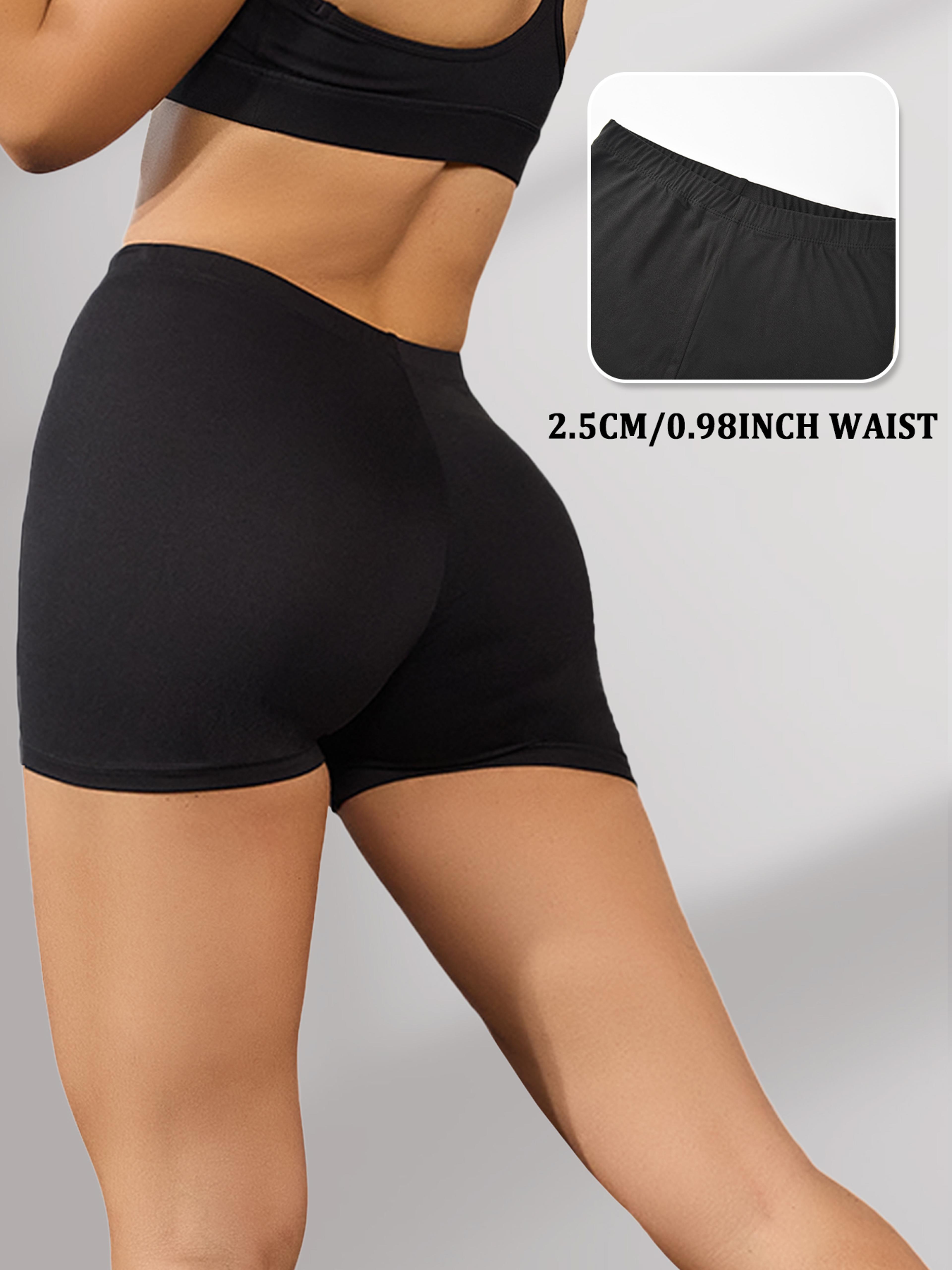 Womens High Stretch Biker Shorts With Soft Knit Fabric For Yoga And Running 1