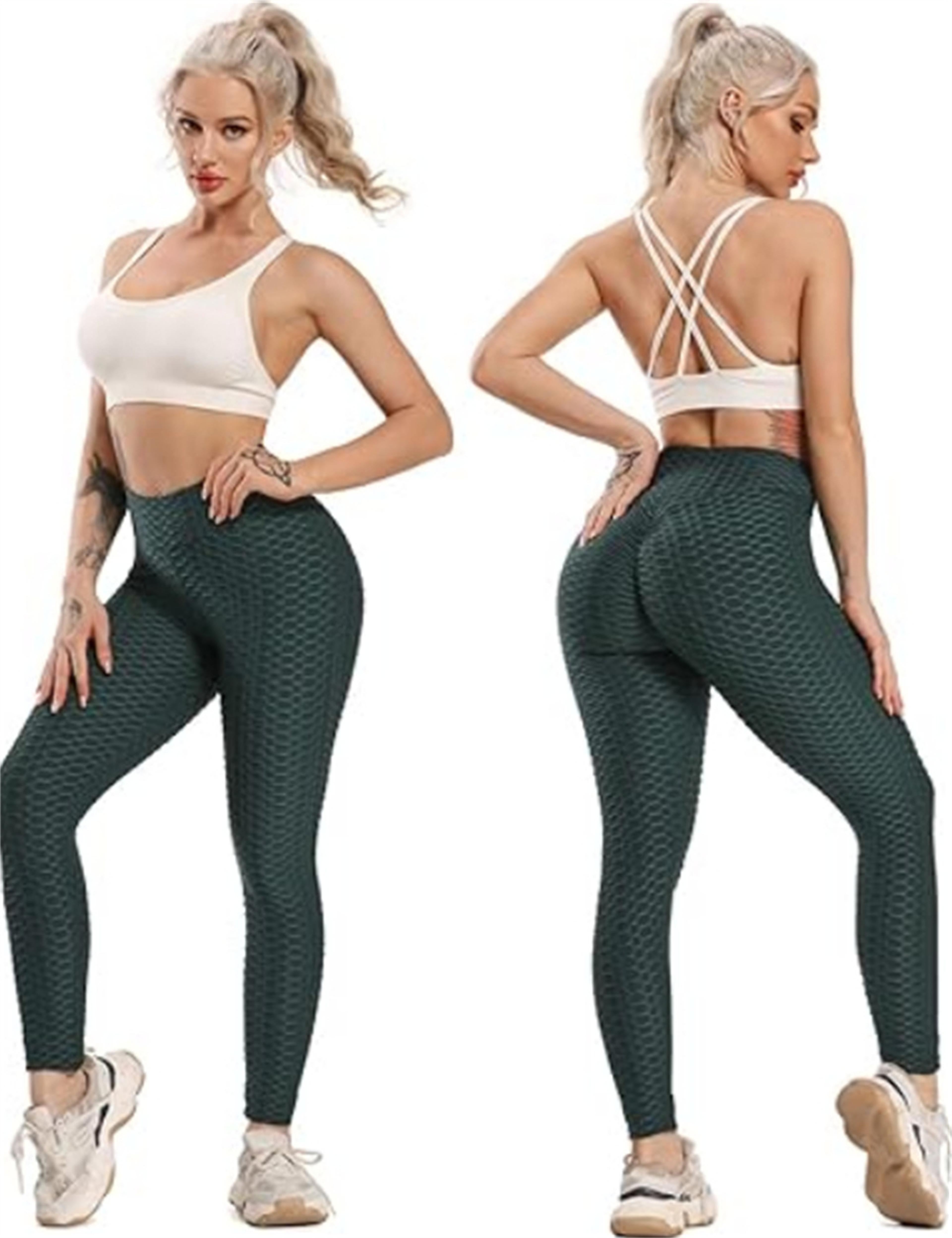 Womens High Waisted Scrunch Butt Lifting Yoga Leggings With Tummy Control 5