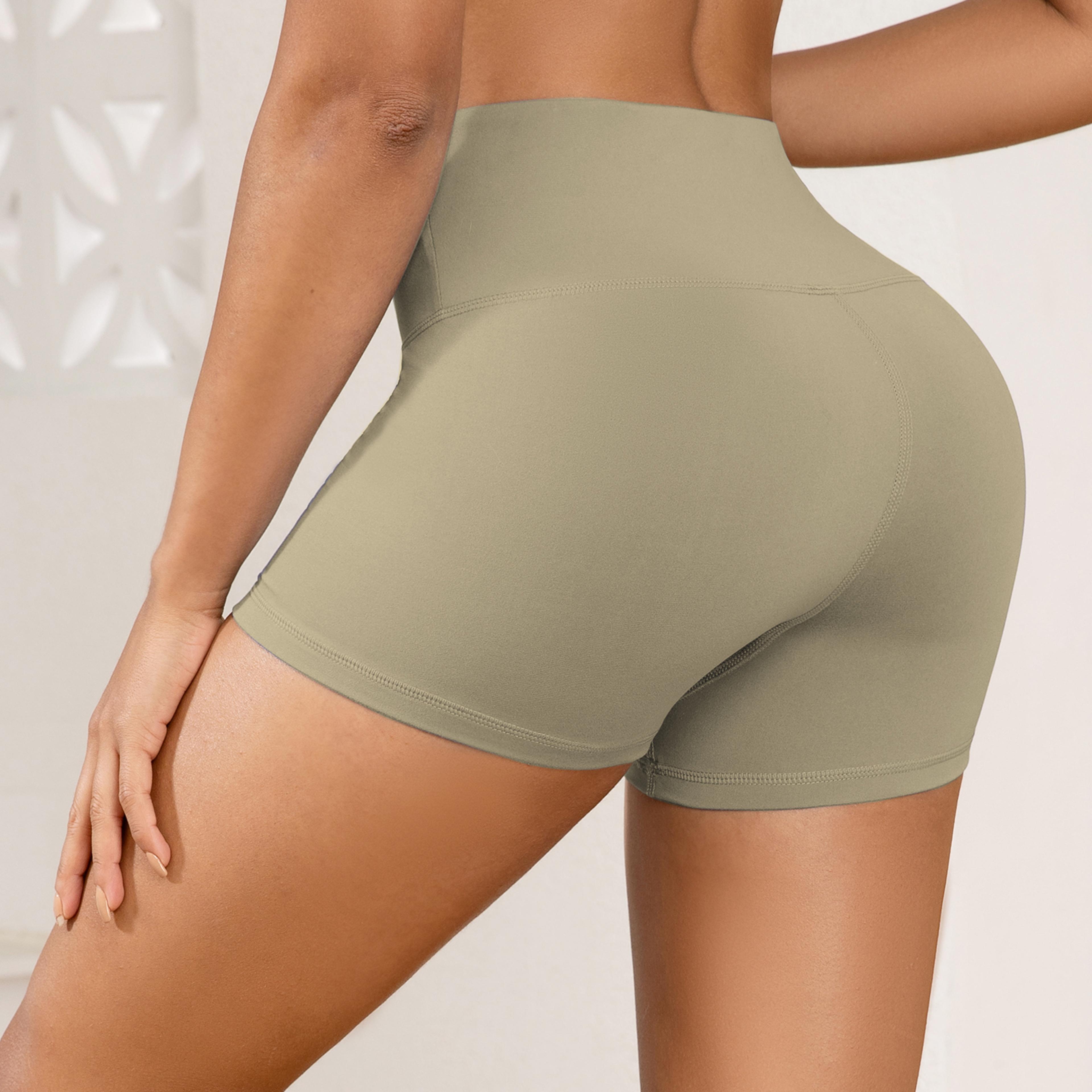 Womens High Waisted Workout Shorts Stretchy Slim Fit Yoga And Running Shorts 3