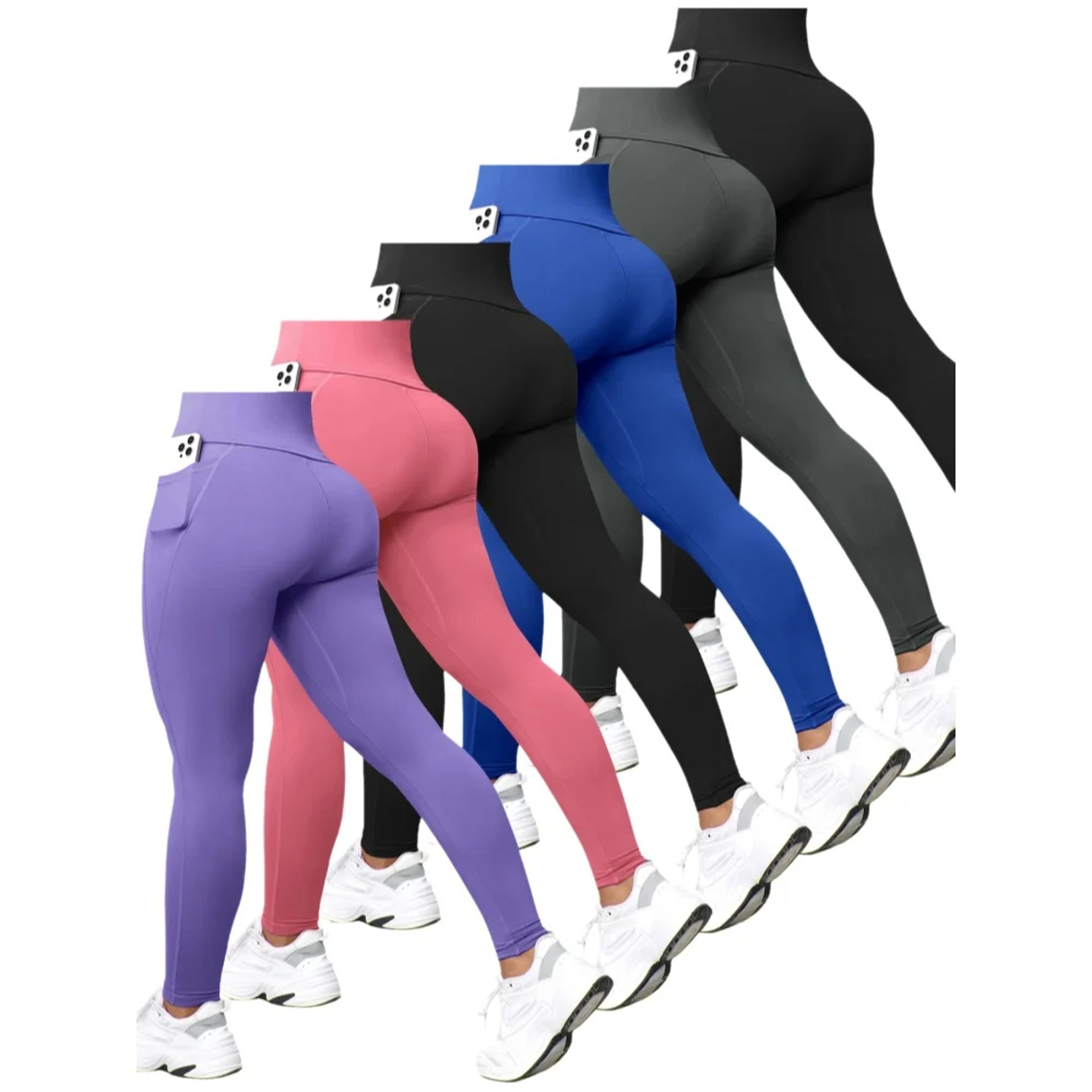 womens high waist yoga leggings with pockets and tummy control