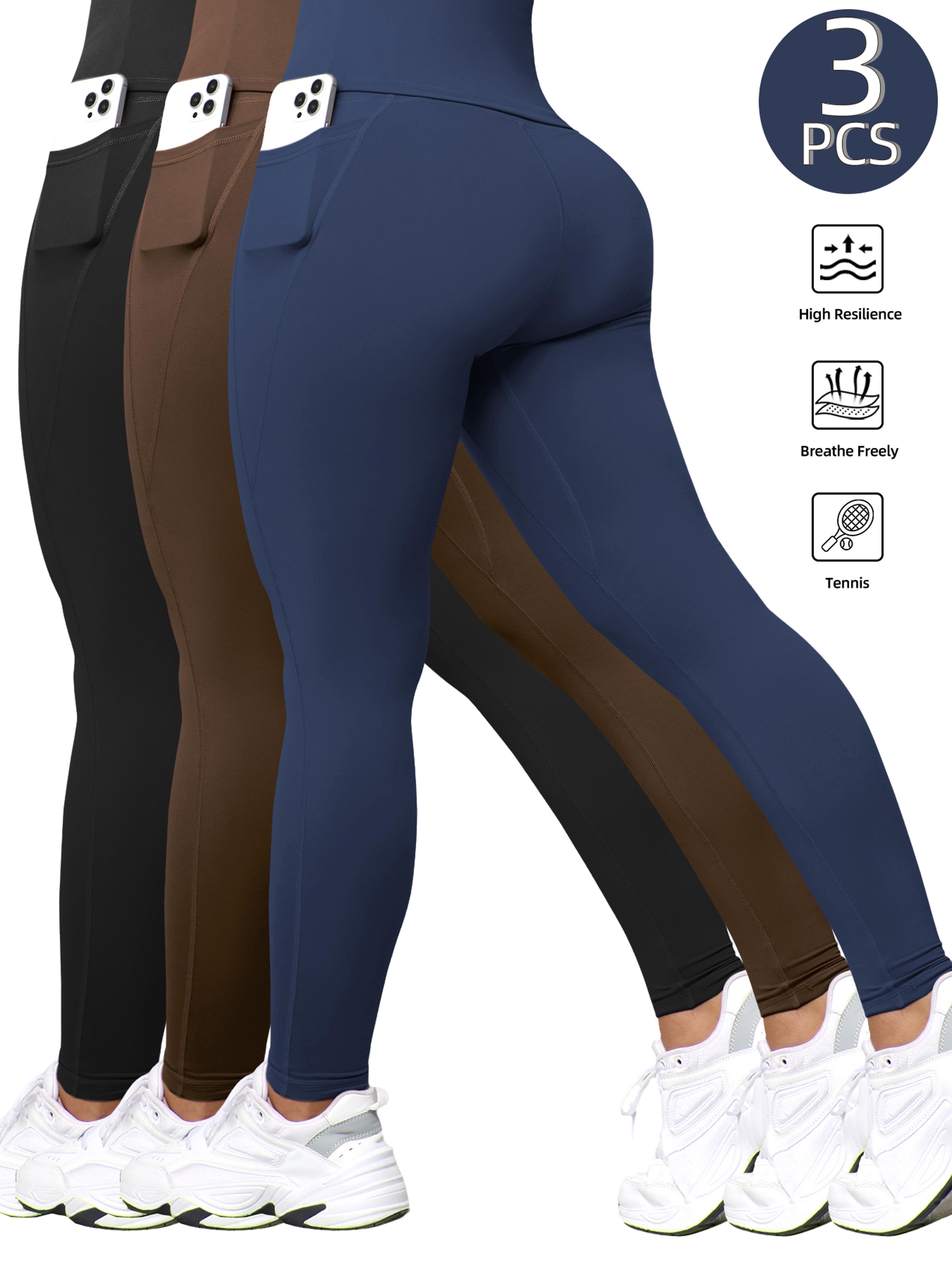 Womens High Waist Yoga Leggings With Pockets And Tummy Control 1