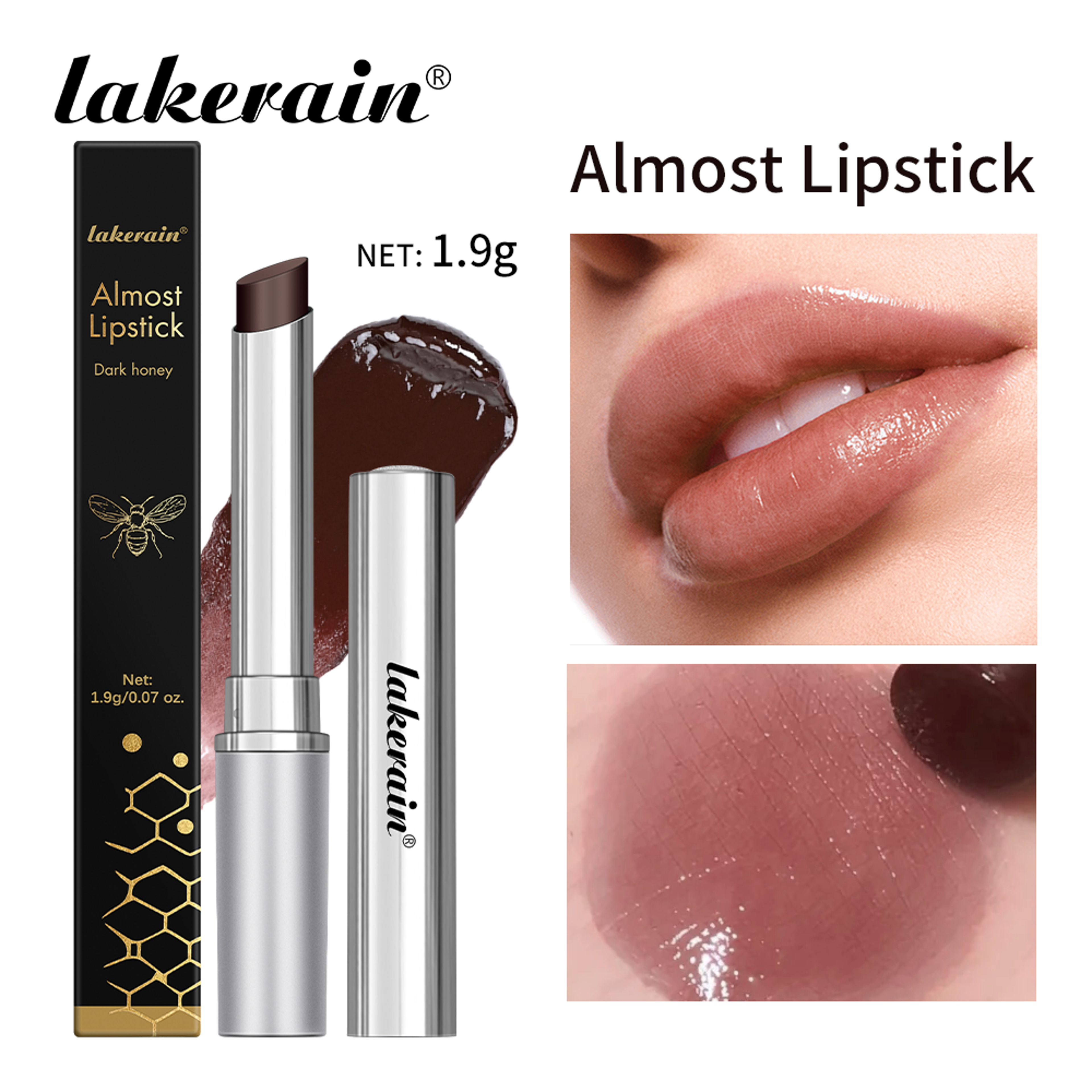 Colorless Black Honey Lip Balm Lipstick Moisturizing Lip Plumper Long Lasting Hygienic Nourish Dail 6