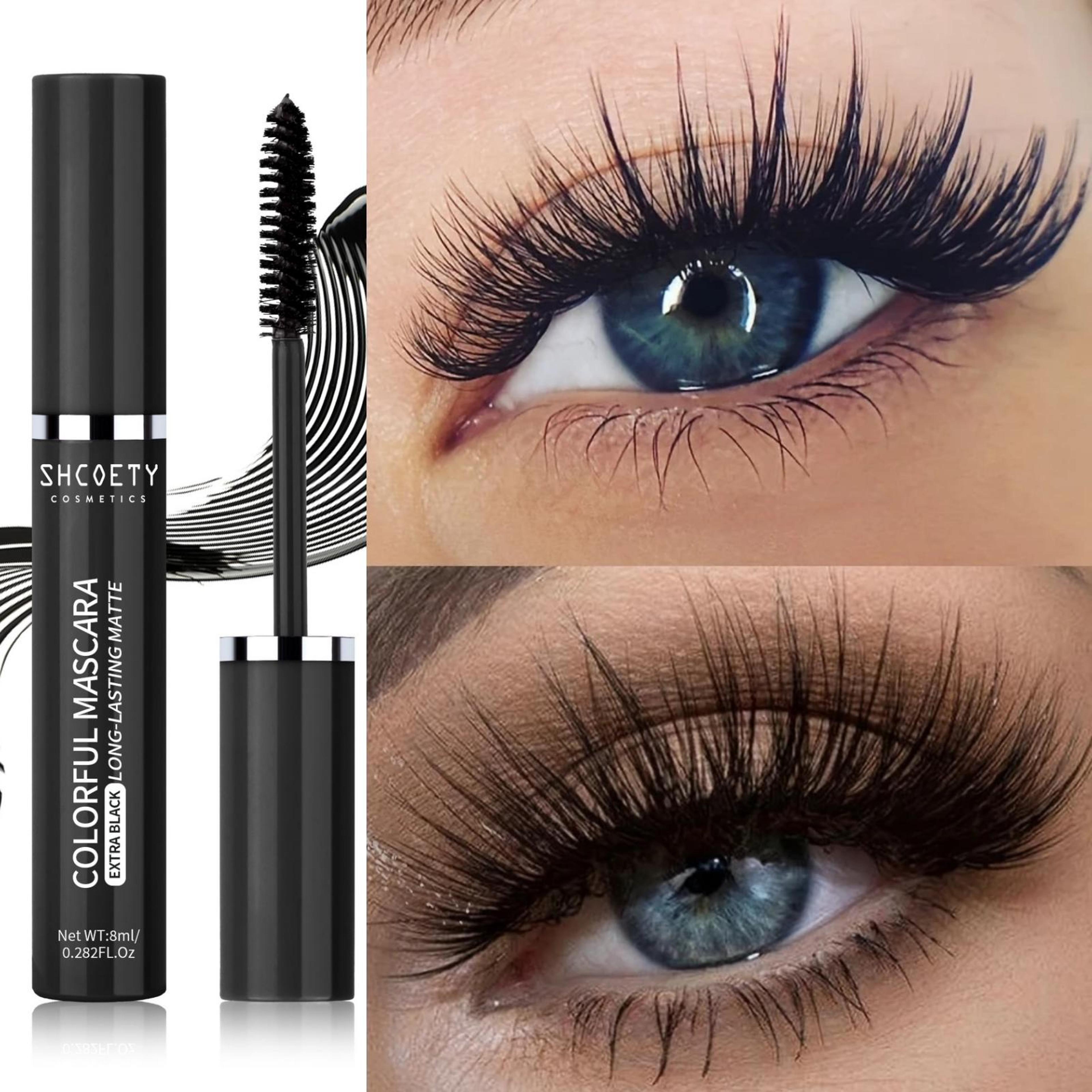 long-lasting waterproof mascara, anti-fouling for full eyelashes, festival and stage makeup, smudge proof volume boost