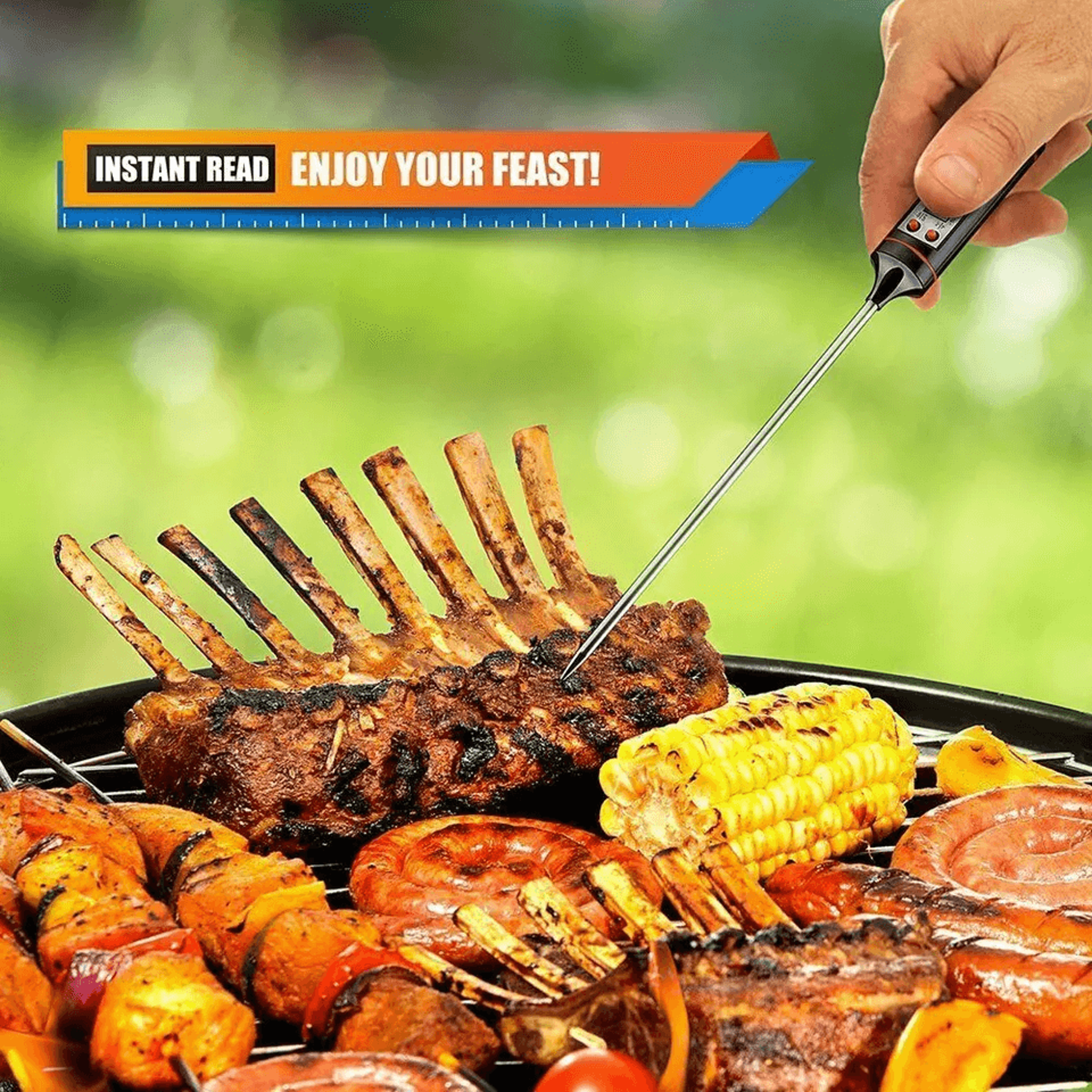 Instant Read Digital Meat Thermometer For Cooking BBQ Grill And Food 1