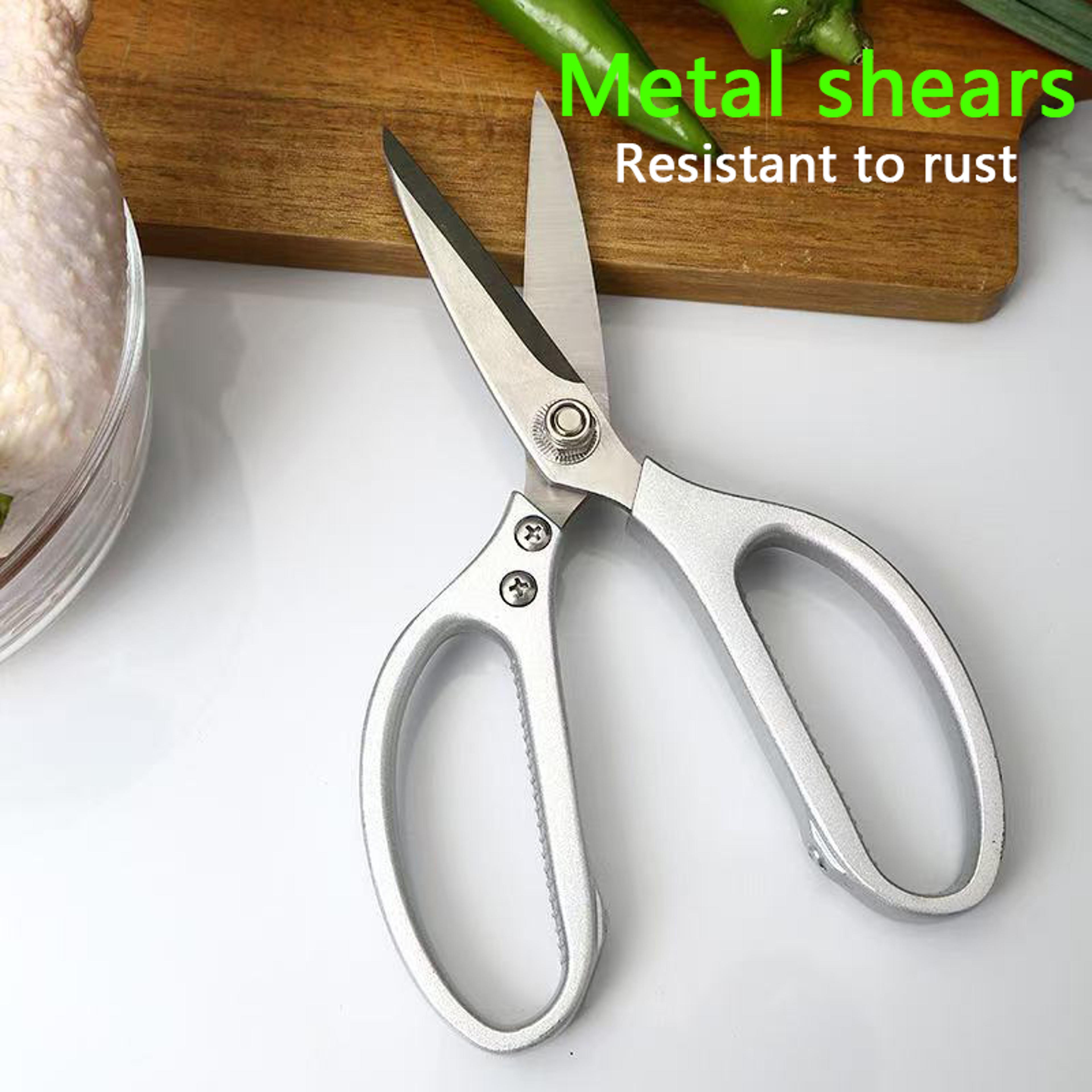 multifunctional kitchen scissors, heavy-duty stainless steel cooking shears for fish, meat, chicken & more