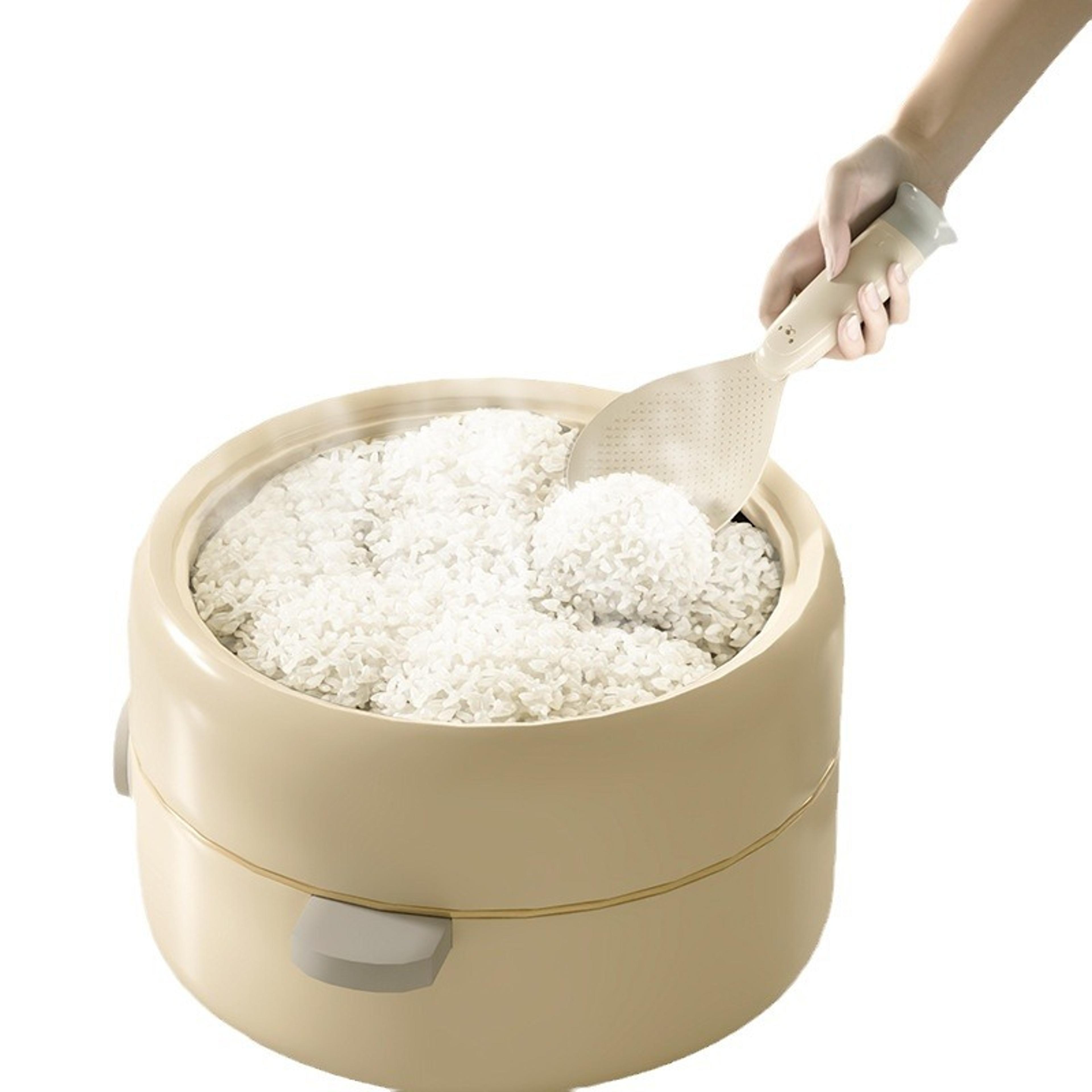 new suction cup rice spoon, heat-resistant, stand-up design, non-stick for rice making and serving