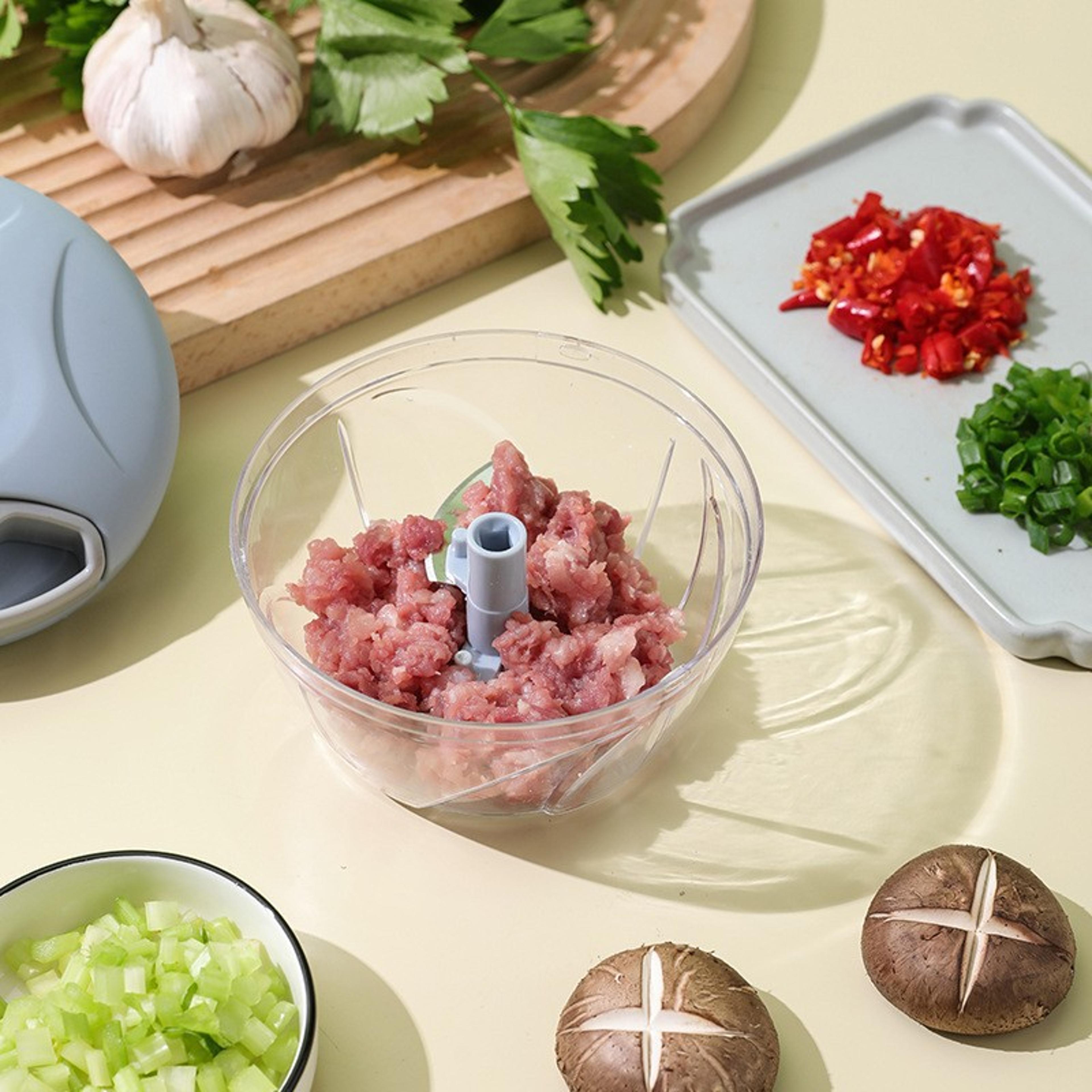 home garlic press manual mincer, garlic crusher and paste grinder, multi-function meat mincer baby food blender