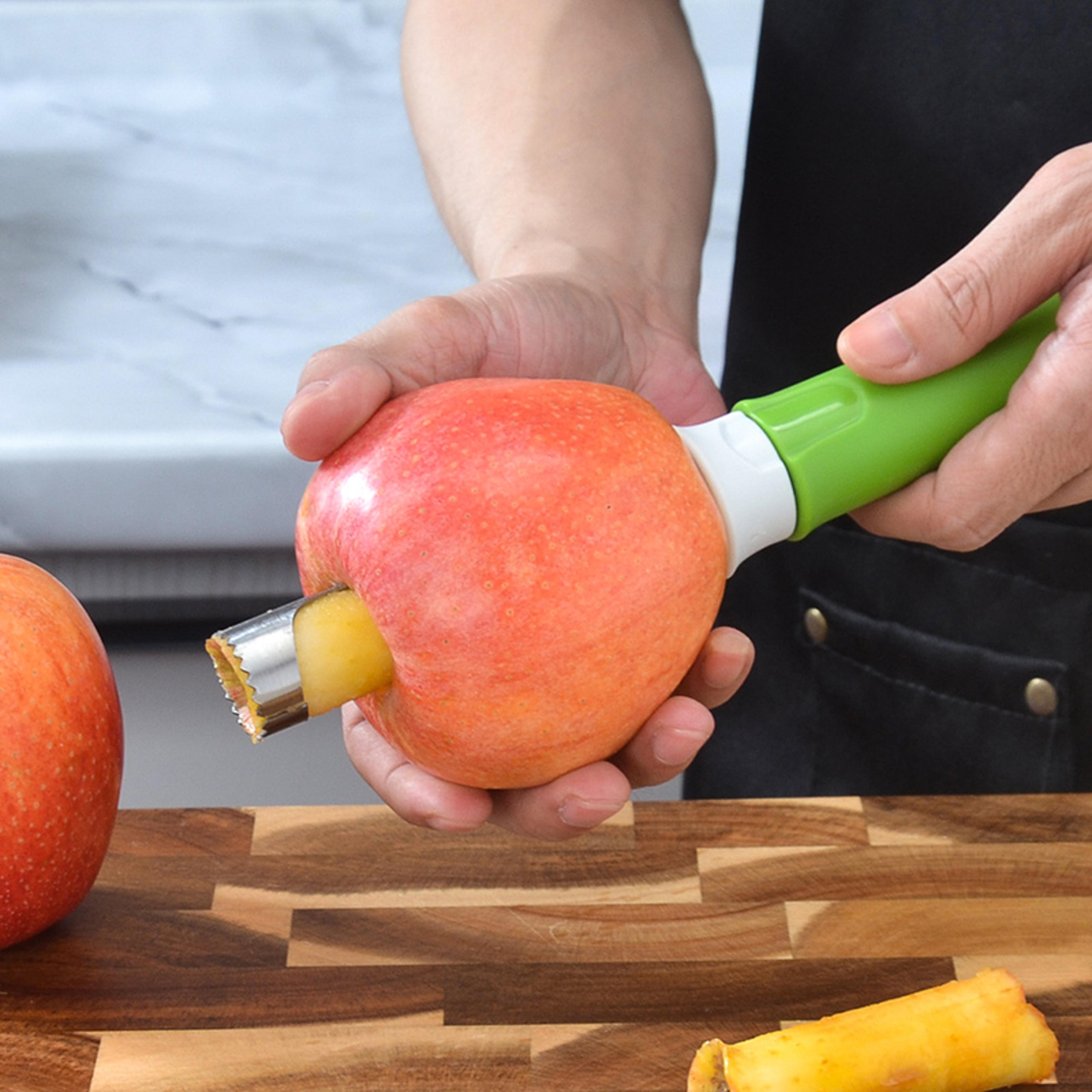 Stainless Steel Fruit Corer Adjustable Apple Core Remover Tool With Peeler Kitchen Gadget For Pears 1