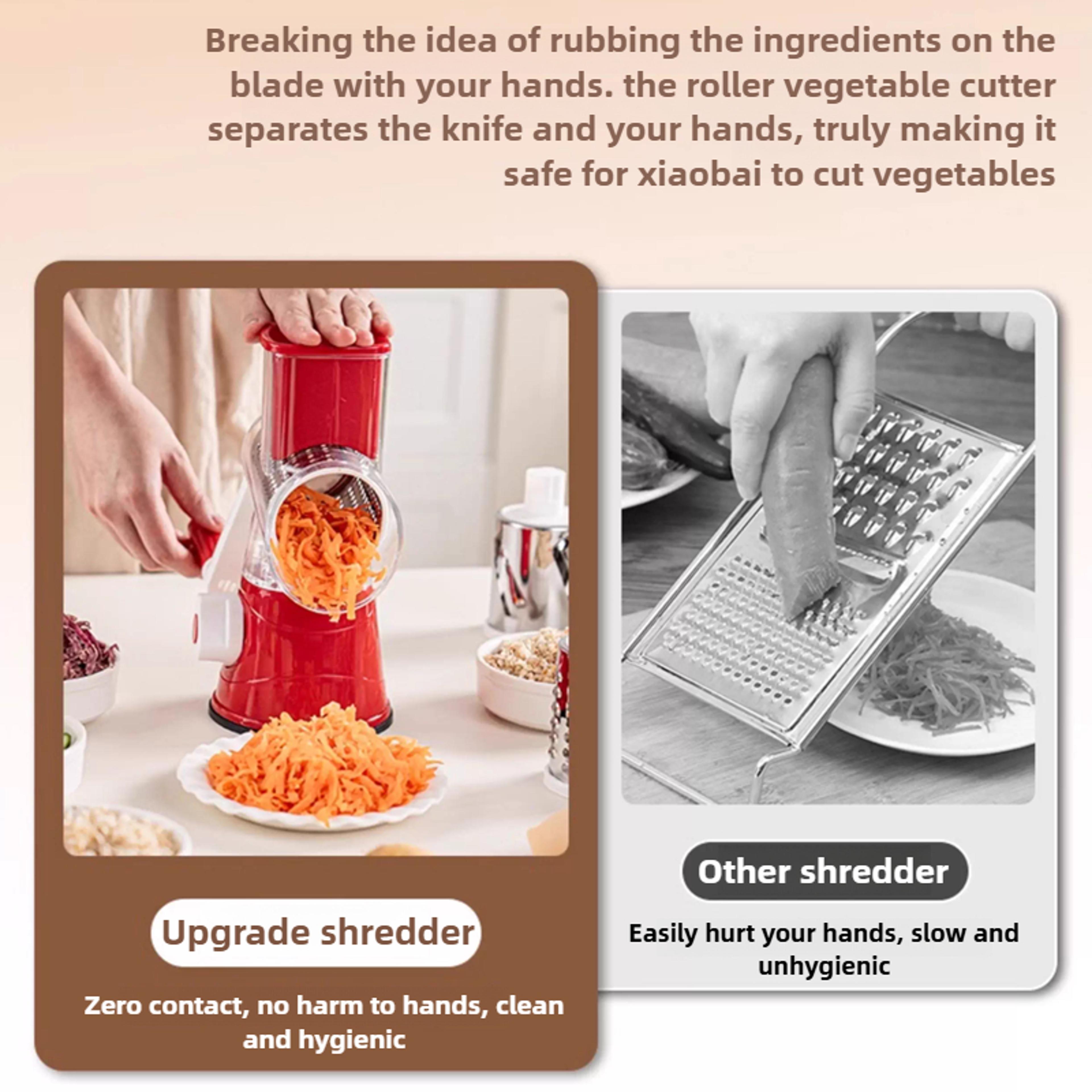 Rotary Pro 3 In 1 Vegetable Cutter  Cheese Grater With Interchangeable Drum Blades 2