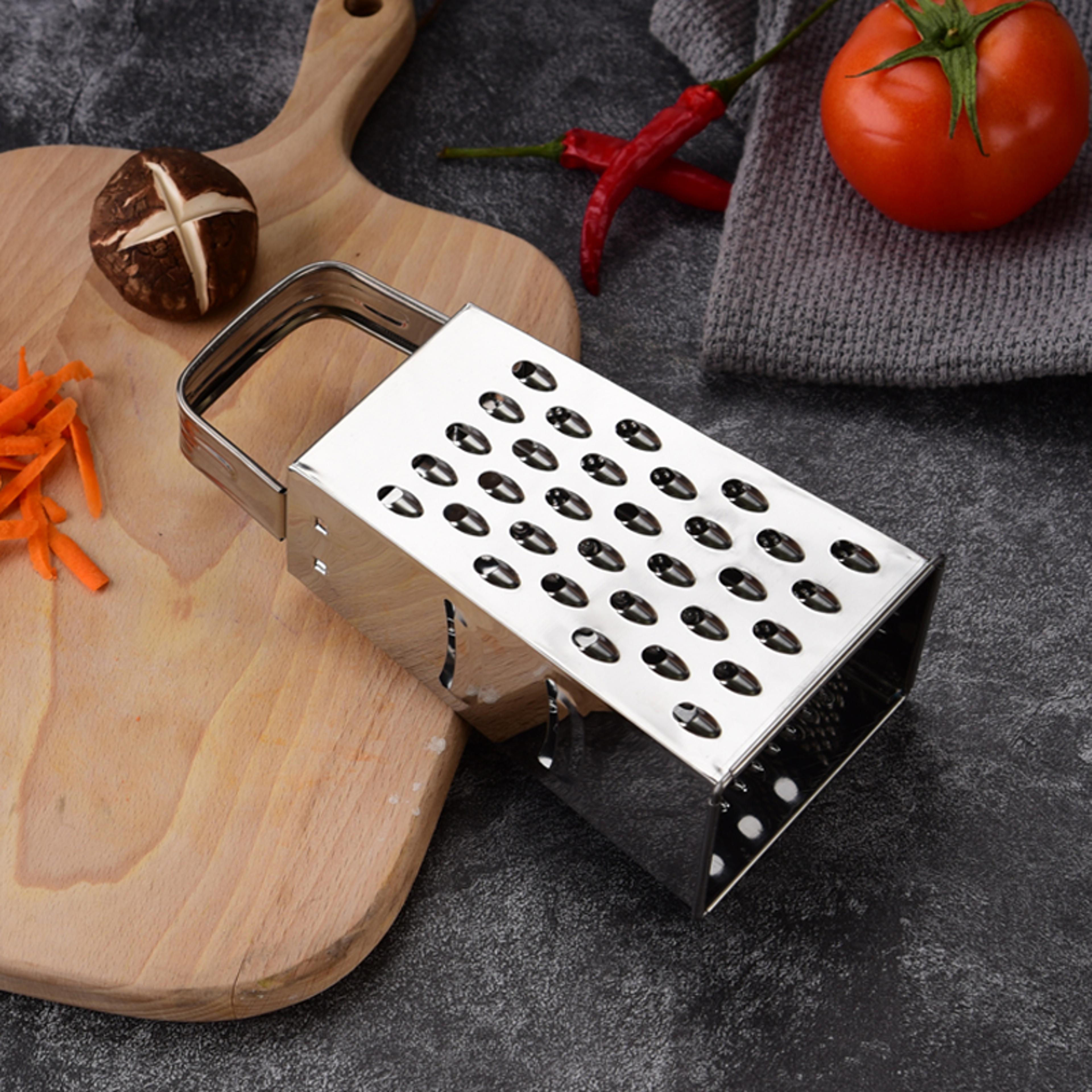 4 Sided Stainless Steel Box Grater  Vegetable Slicer For Cheese Fruits  Potatoes 3