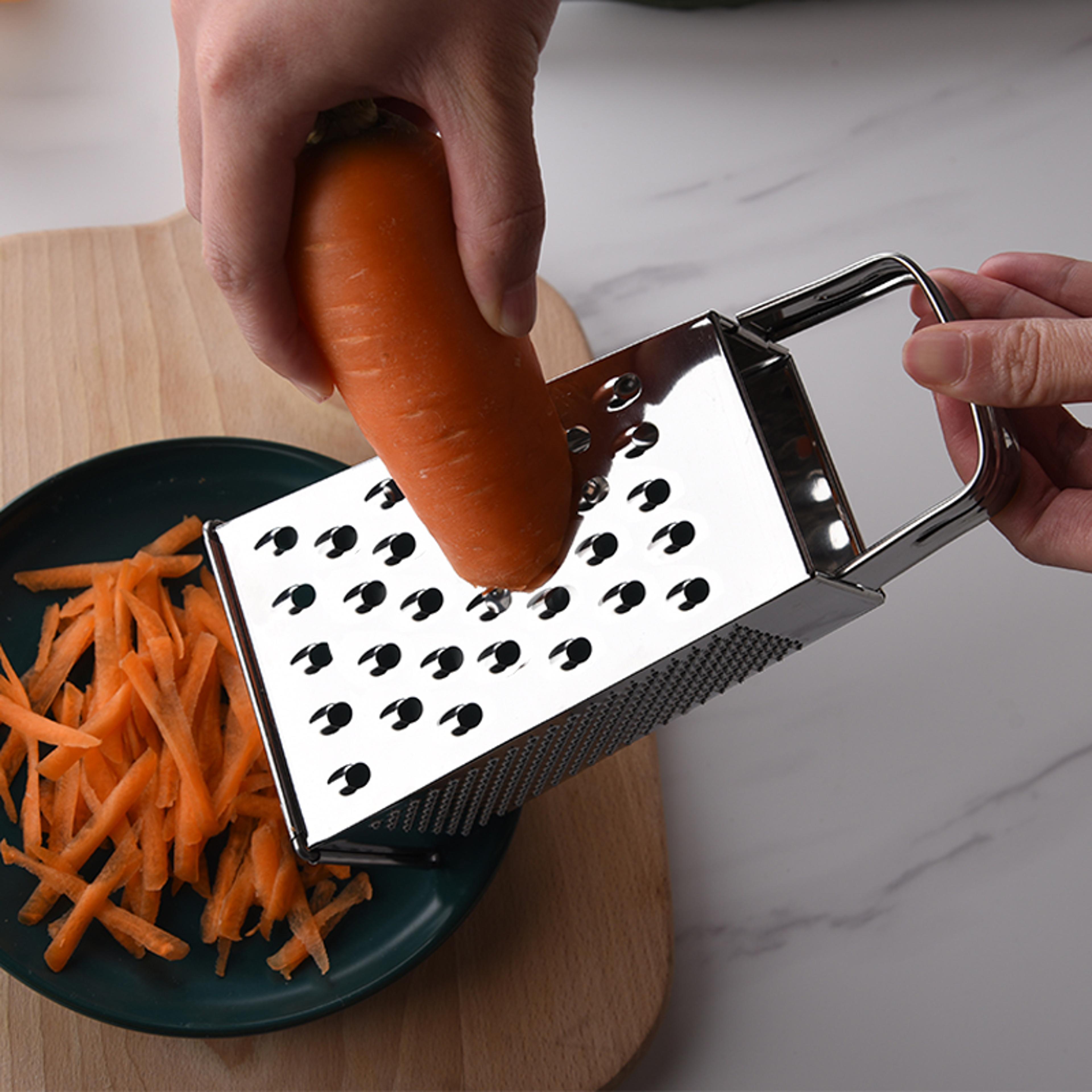 4 Sided Stainless Steel Box Grater  Vegetable Slicer For Cheese Fruits  Potatoes 4