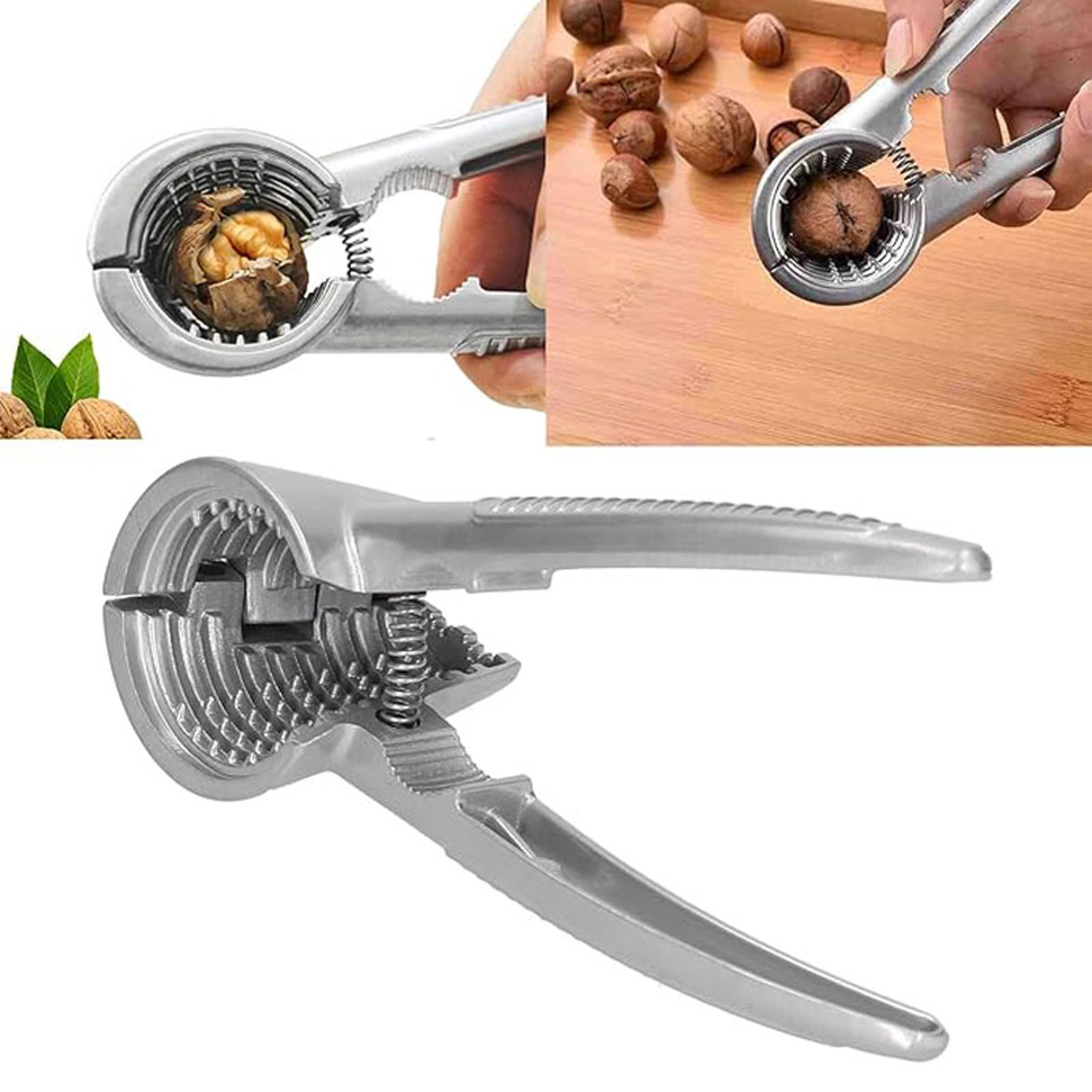 heavy duty walnut & pecan nutcracker pliers stainless steel nut cracker tool