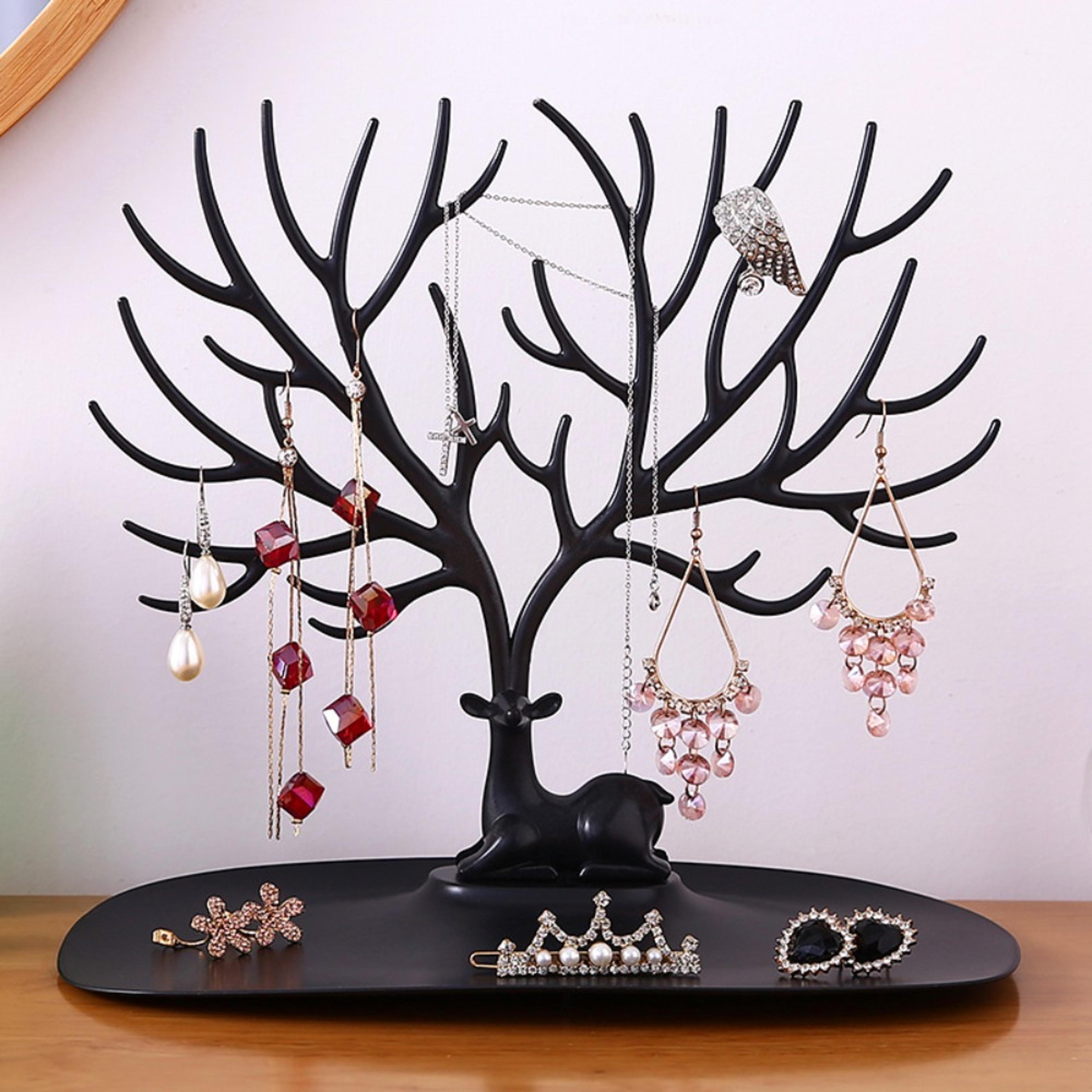 creative jewelry display stand, durable ring organizer, bracelet & necklace storage racks for stylish showcase