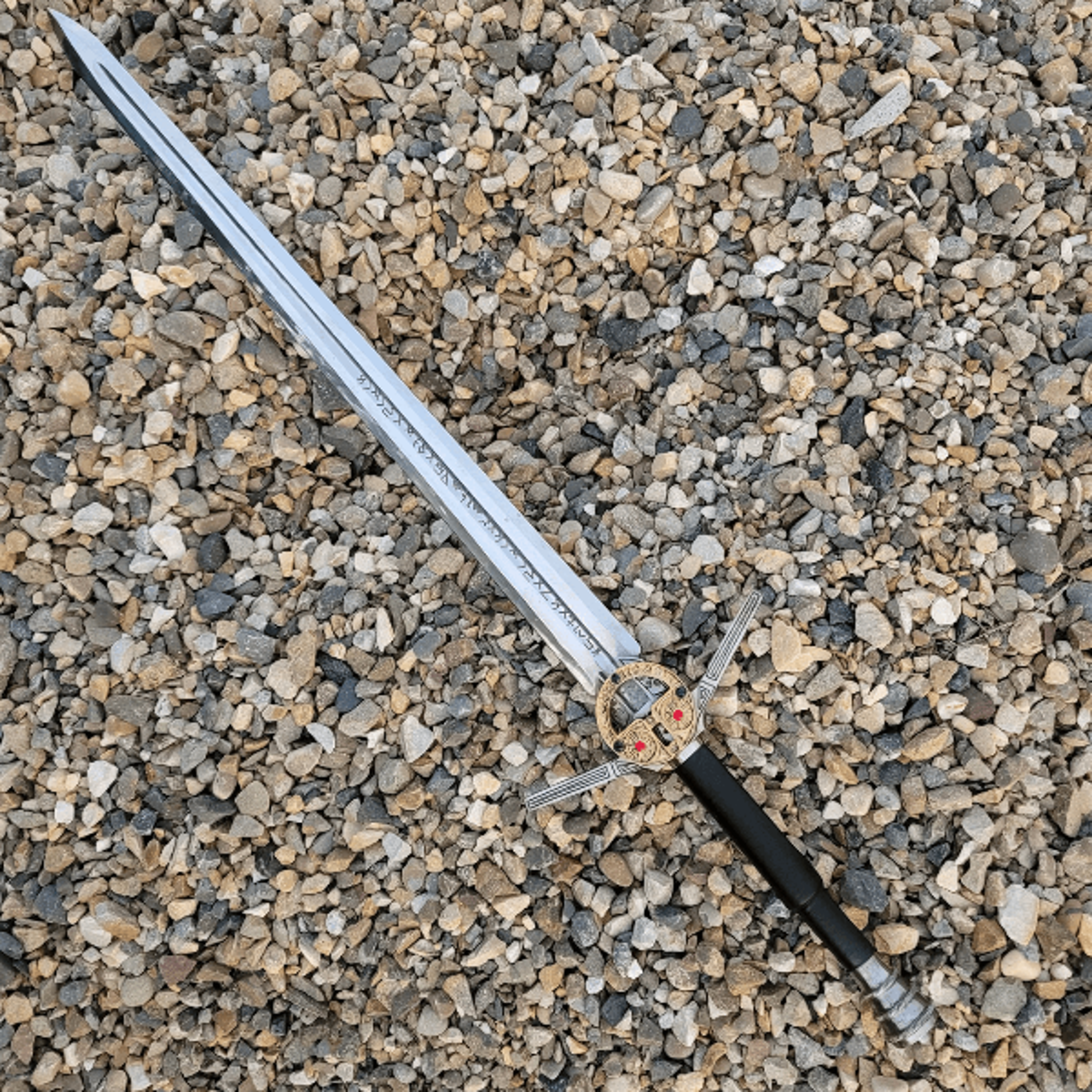 marto conan atlantean silver sword – official movie replica with free leather sheath