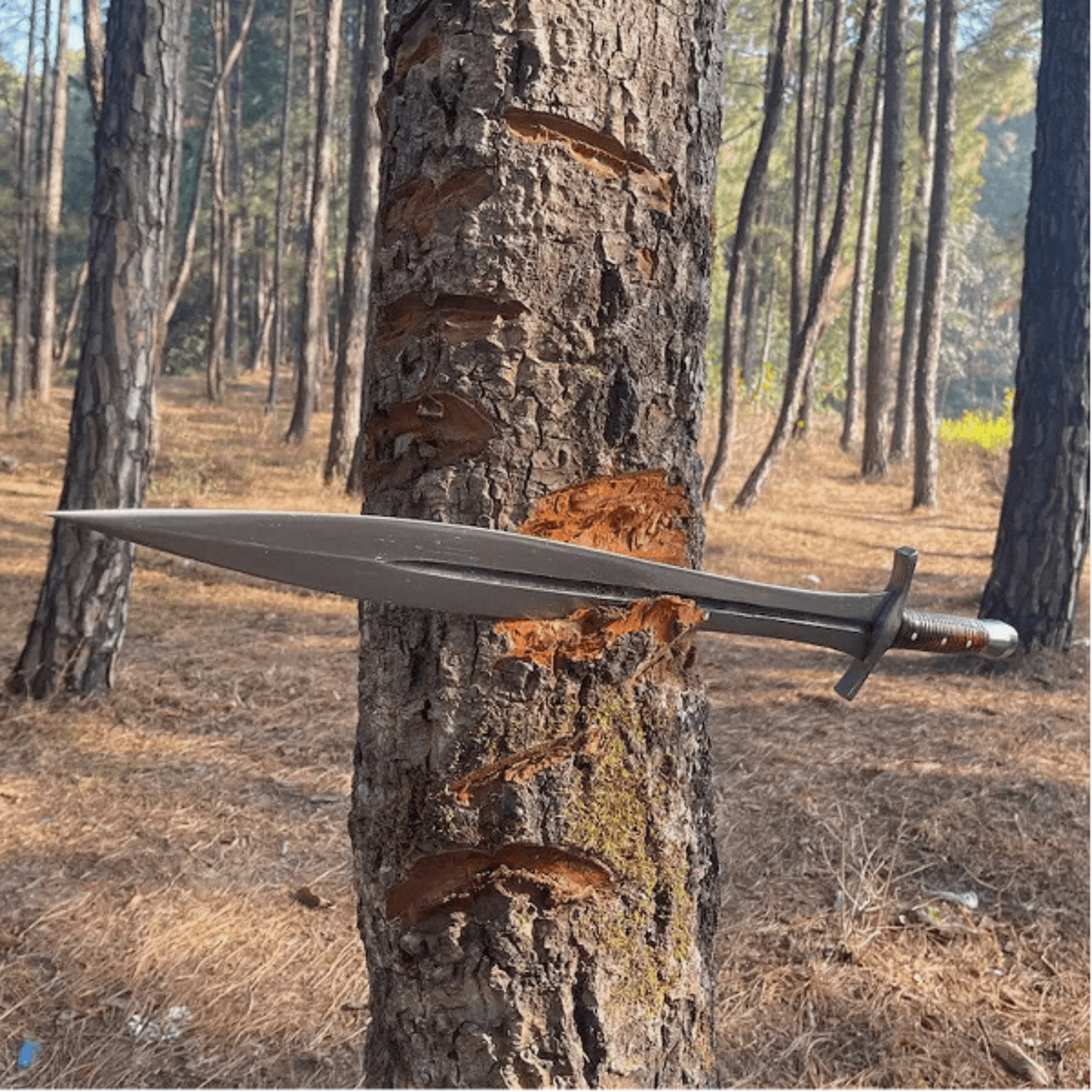historical replica 36-inch high carbon steel viking sword - hand forged and battle ready