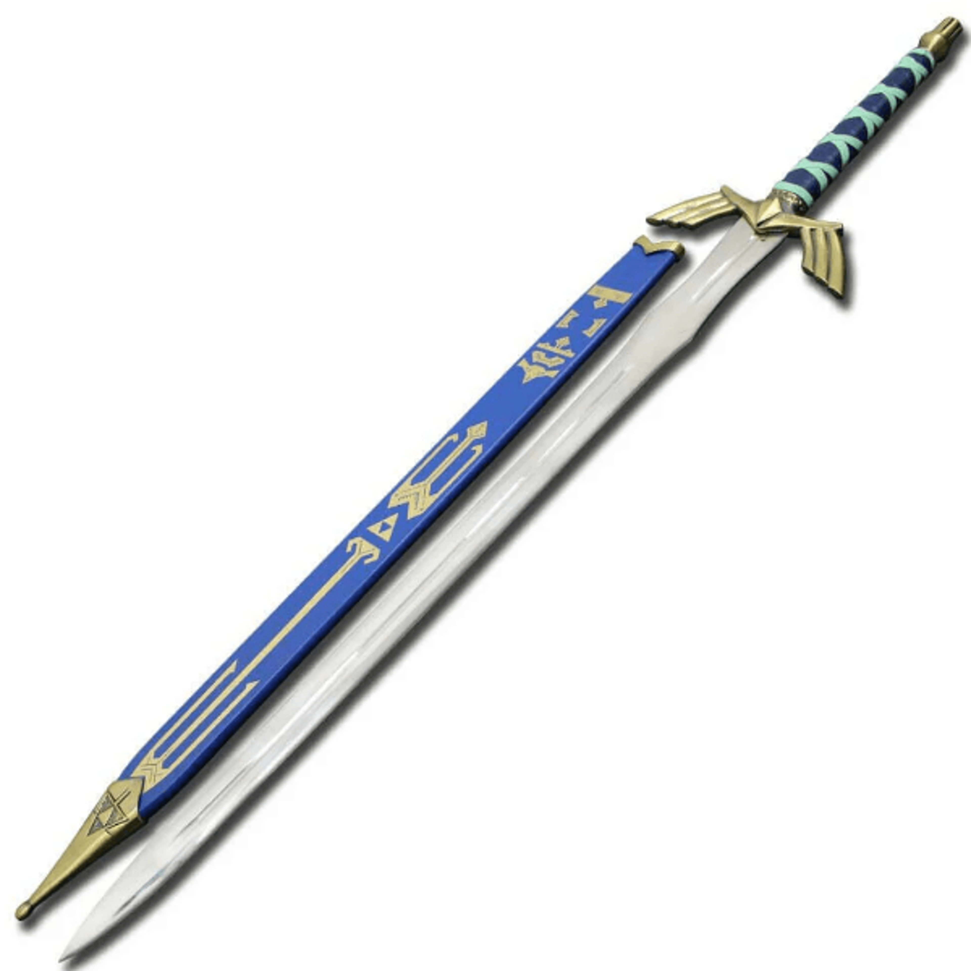 legend of zelda master sword skyward limited edition deluxe replica - carbon steel with wood and faux leather handle