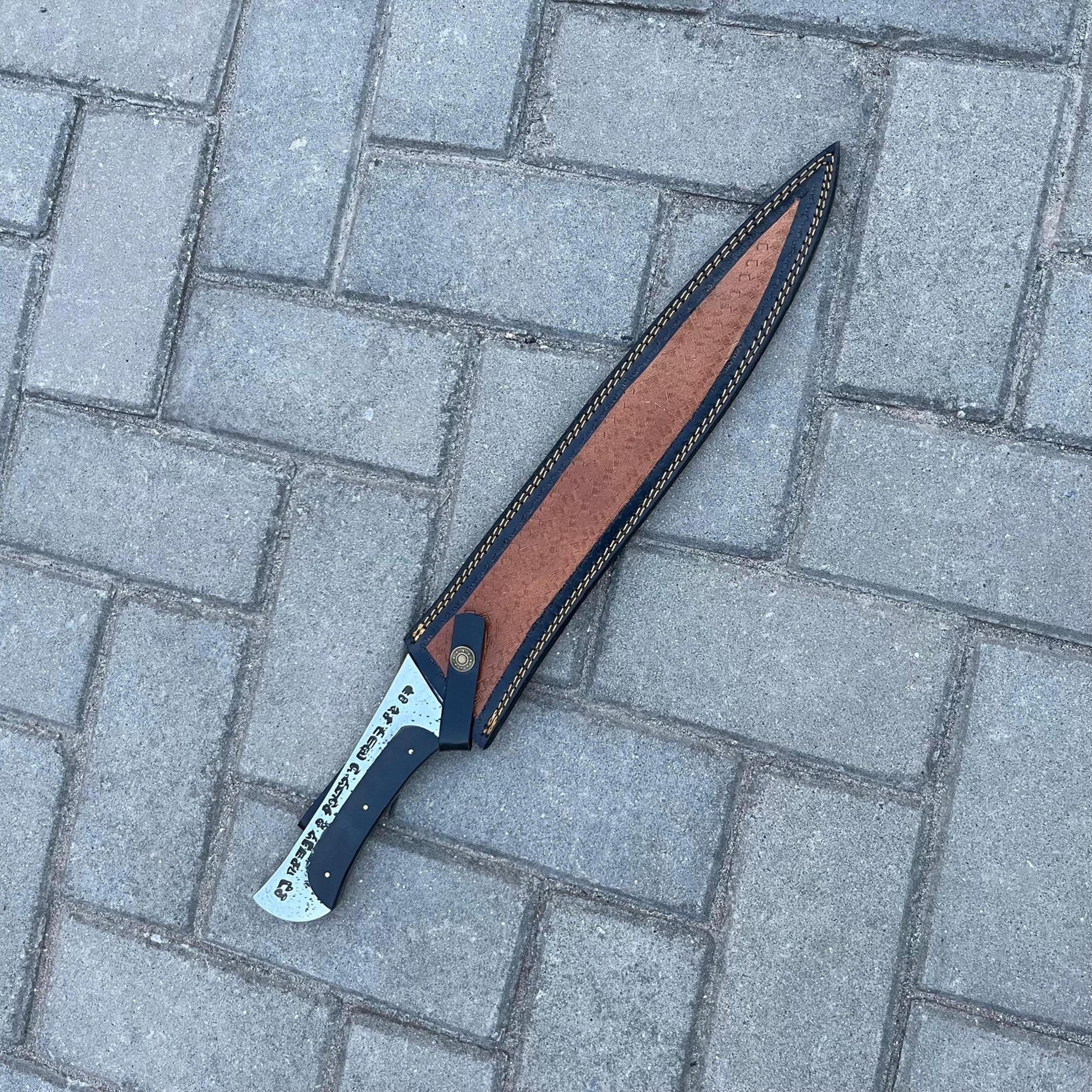 Handmade Paul Atreides Crysknife Replica  Dune Inspired Carbon Steel Knife Full Tang Movie Pro 5