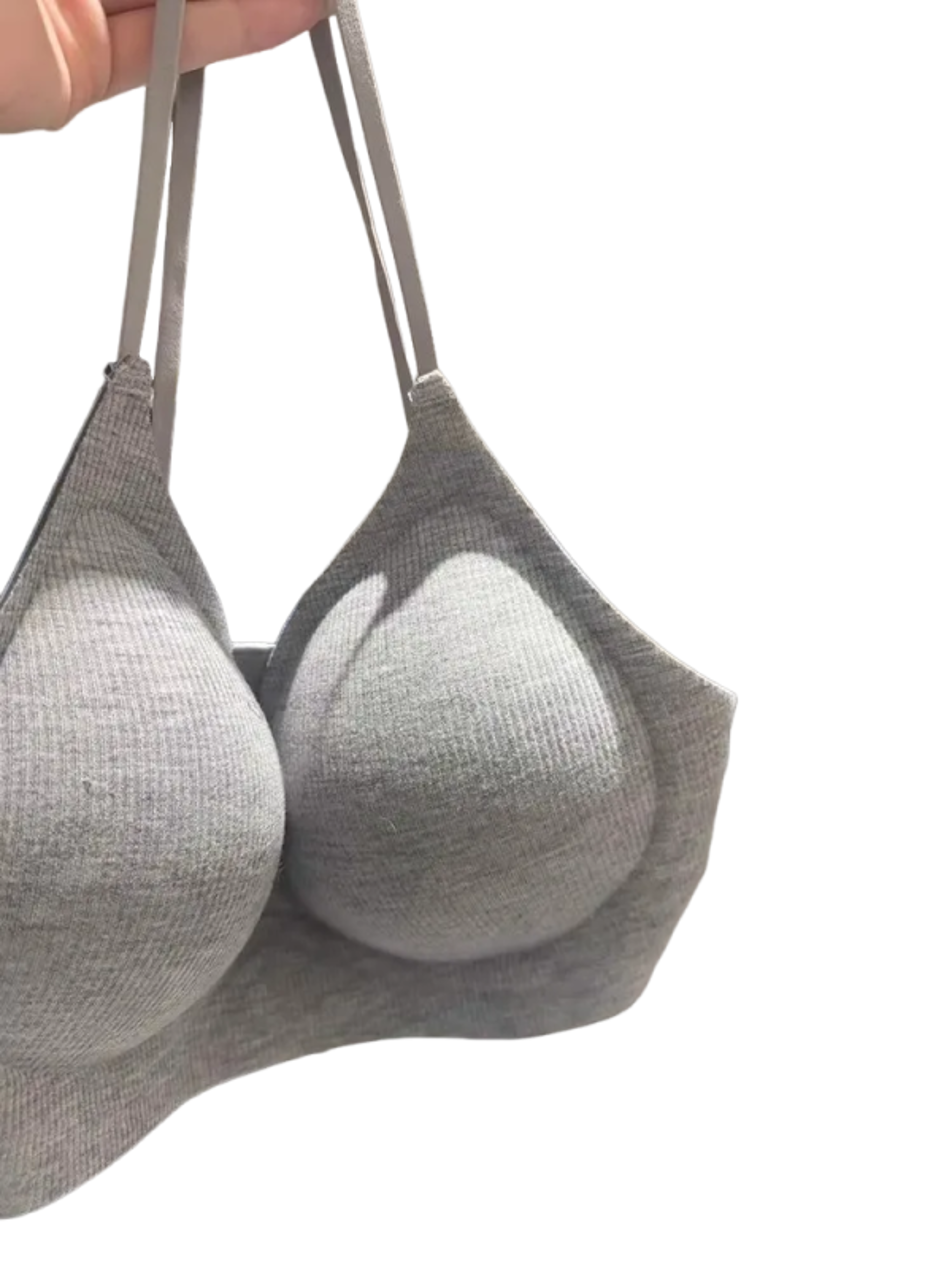 comfortfit wireless v neck no steel ring bra with gather design