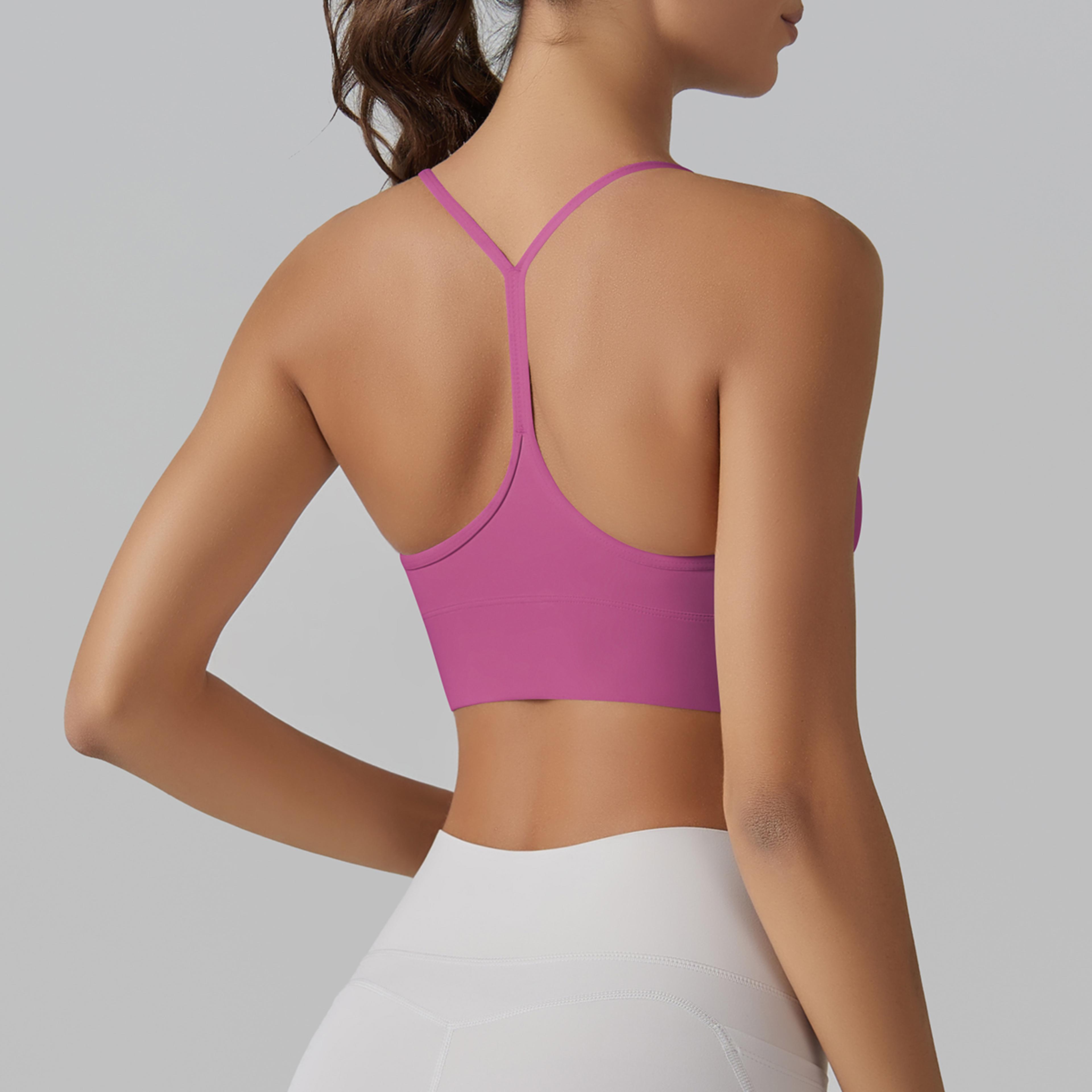 Women Seamless Yoga Sports Bra Top  High Support Gym Crop Push Up Activewear 3
