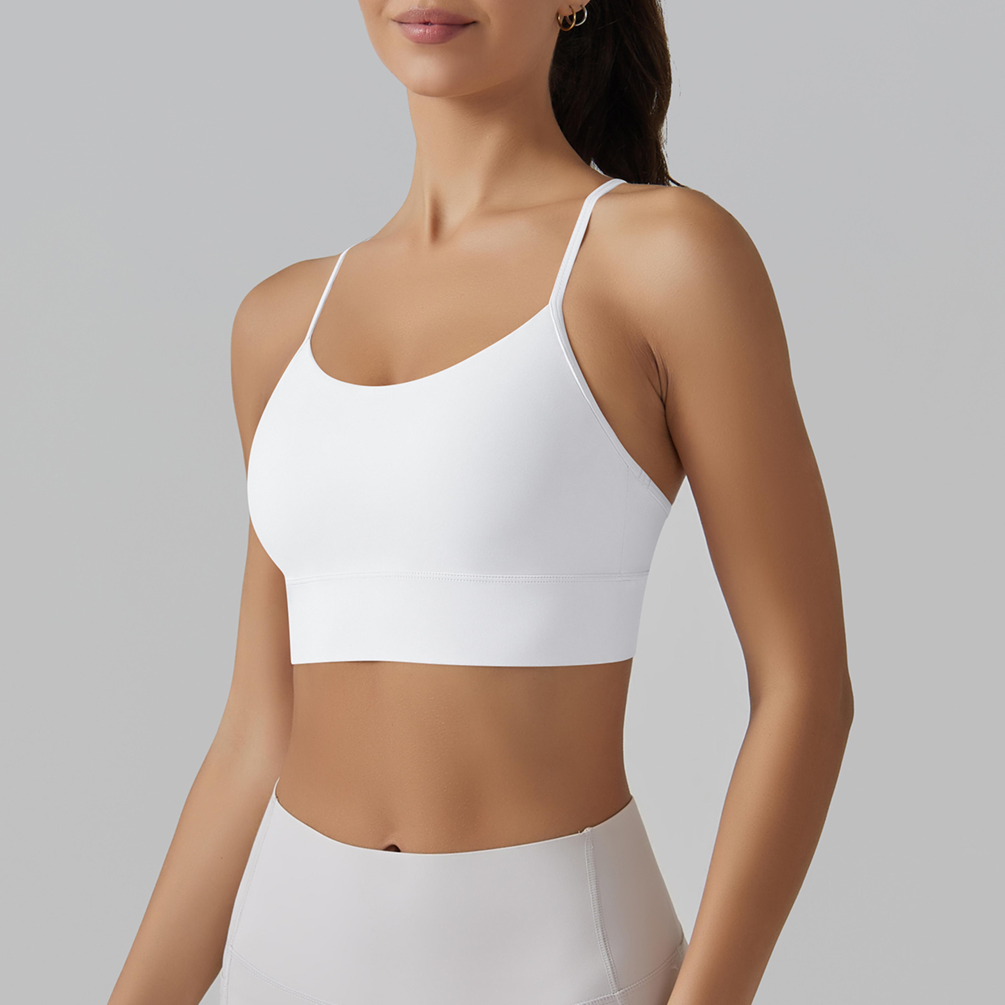 Women Seamless Yoga Sports Bra Top  High Support Gym Crop Push Up Activewear 4
