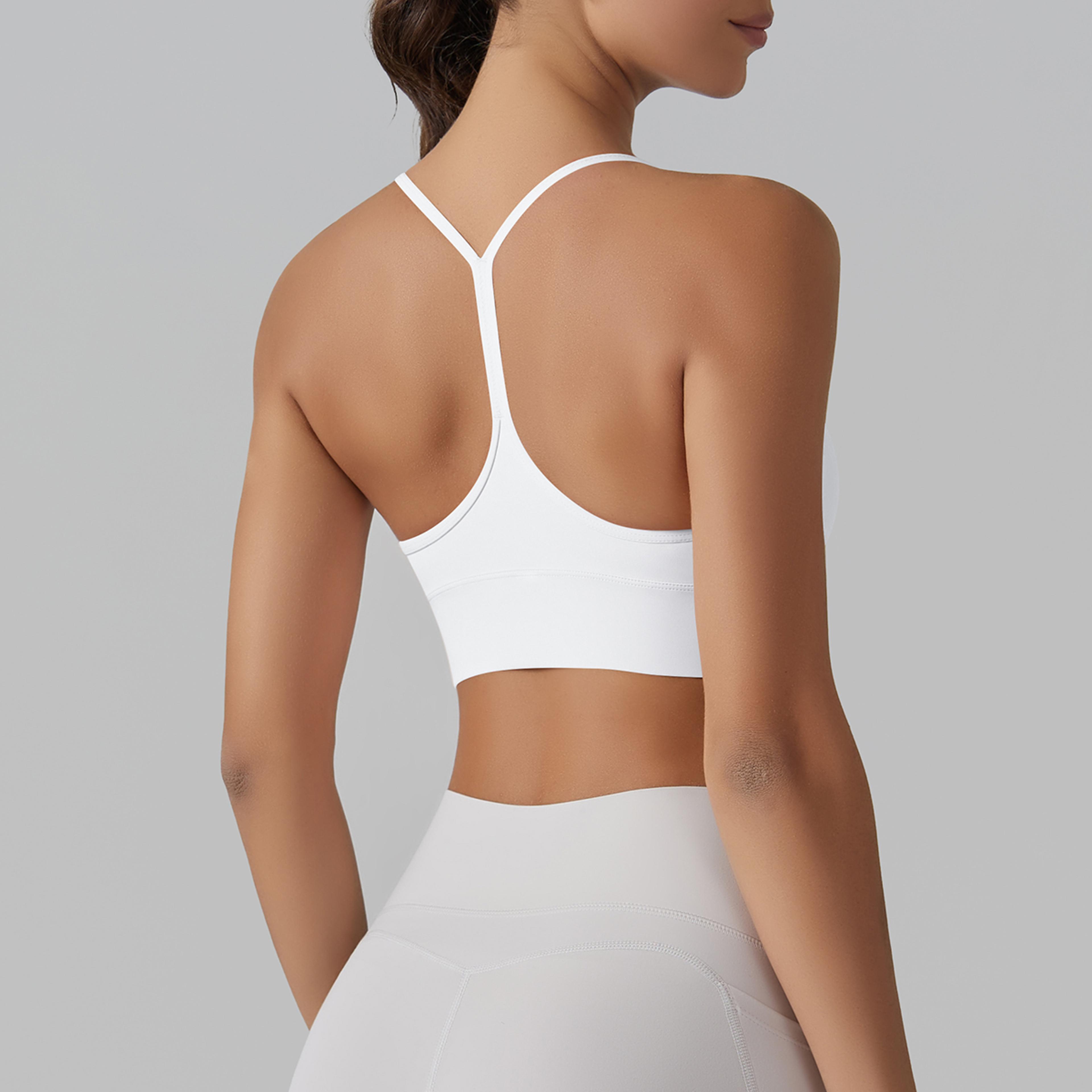 Women Seamless Yoga Sports Bra Top  High Support Gym Crop Push Up Activewear 5
