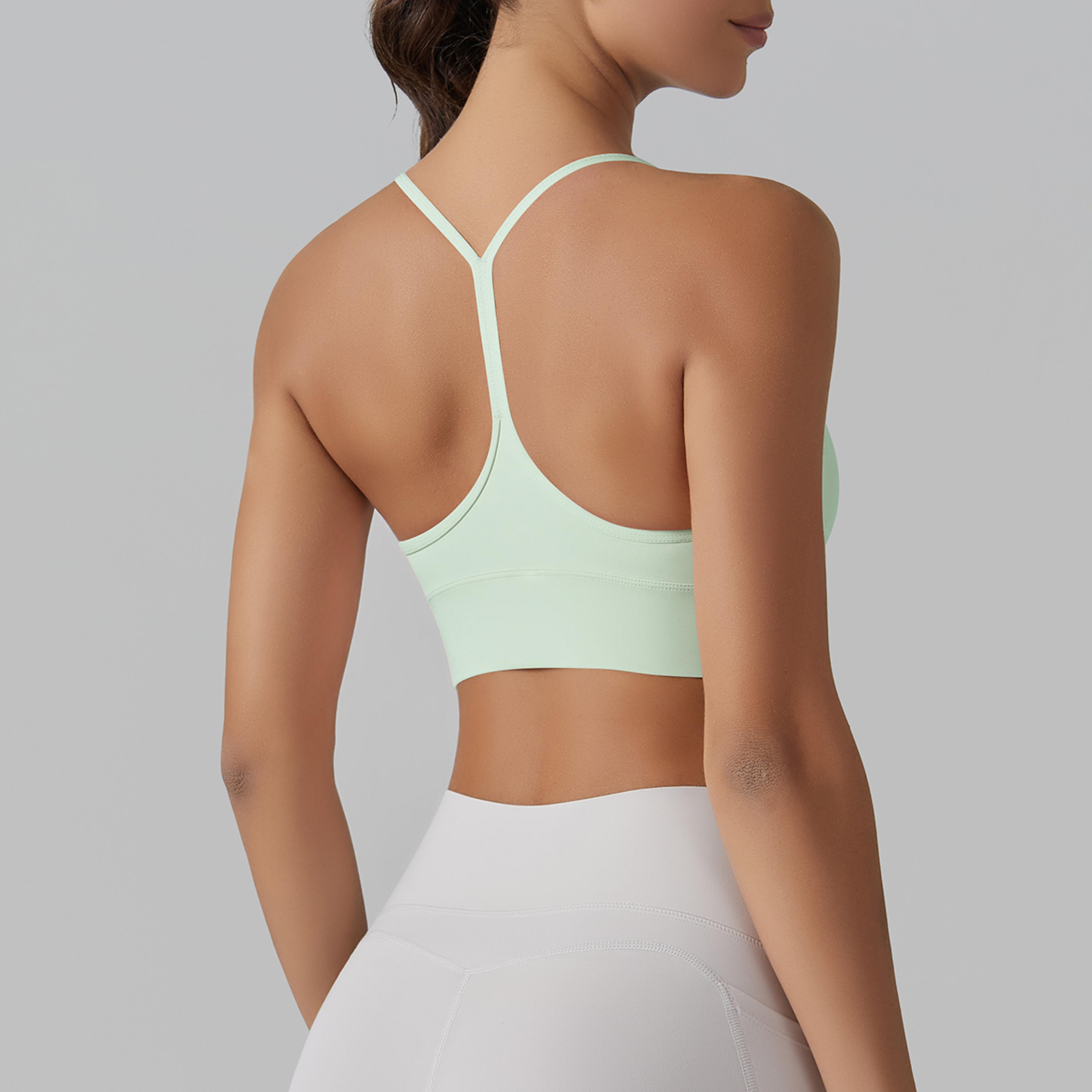 Women Seamless Yoga Sports Bra Top  High Support Gym Crop Push Up Activewear 9