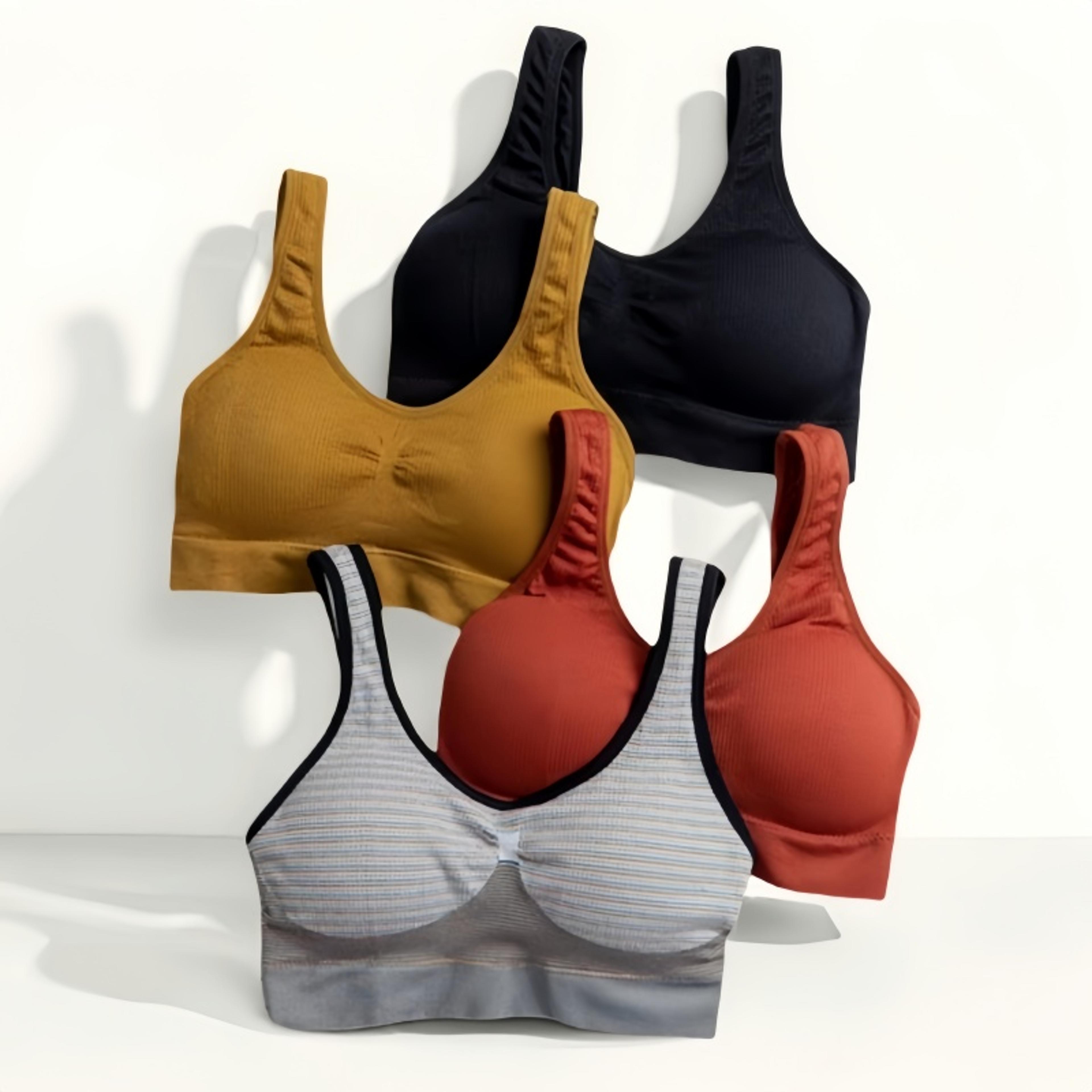 Seamless Push Up Wireless Bra For Women Non Wire Padded Bralette 3