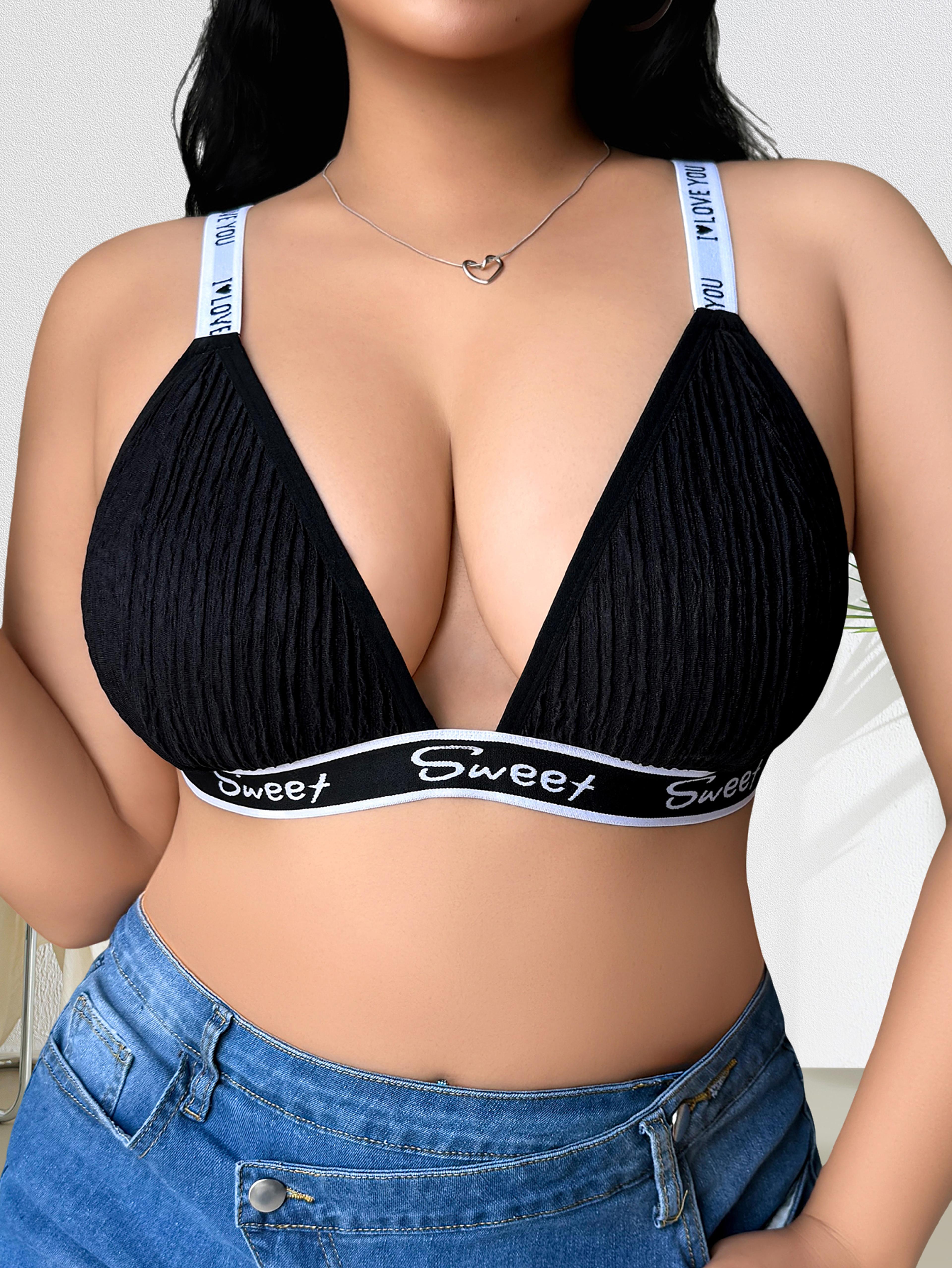 Plus Size Backless Cup Bra Breathable Sexy Lingerie 1