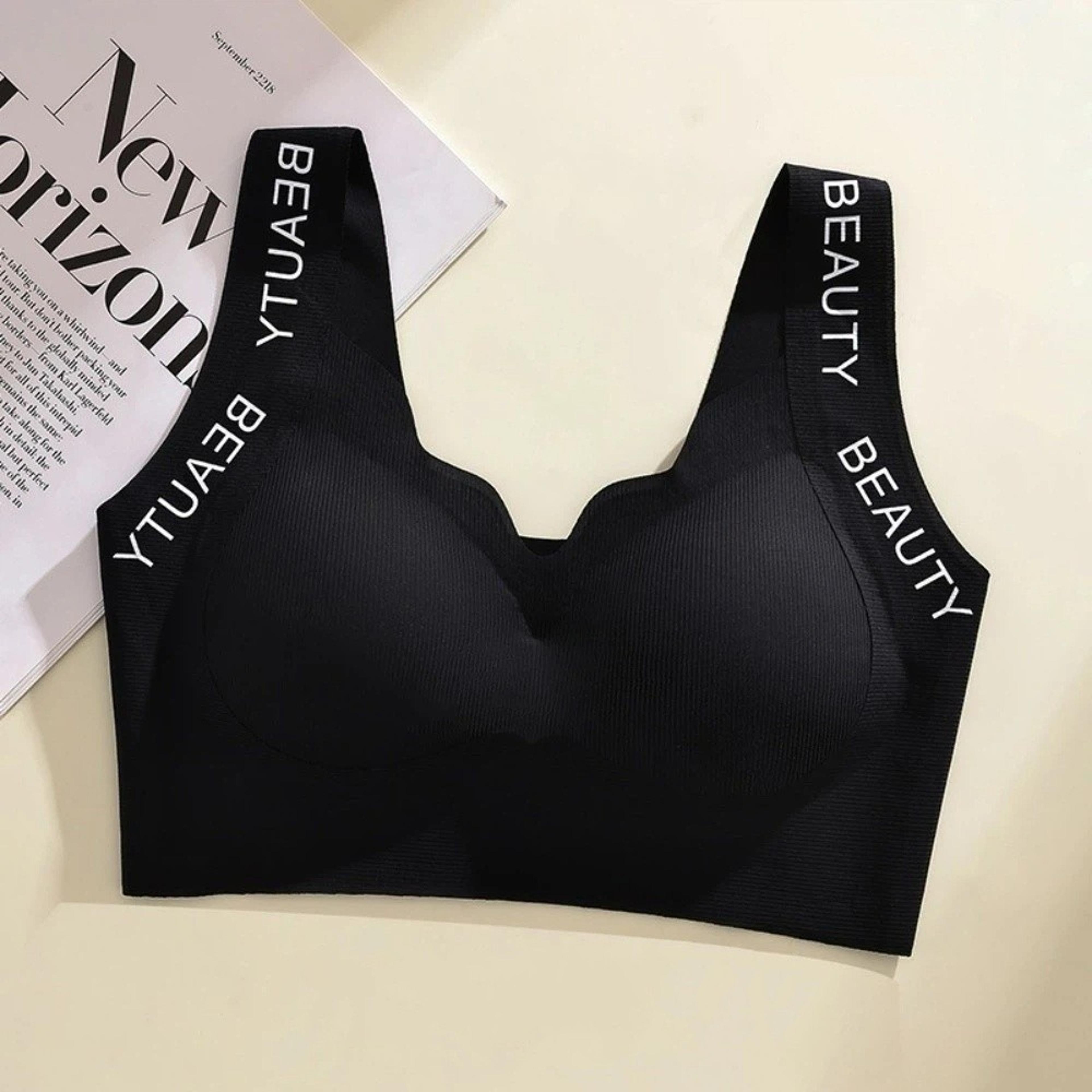 Seamless Wireless Yoga Bra With Shockproof Support And Beautiful Back Design 3