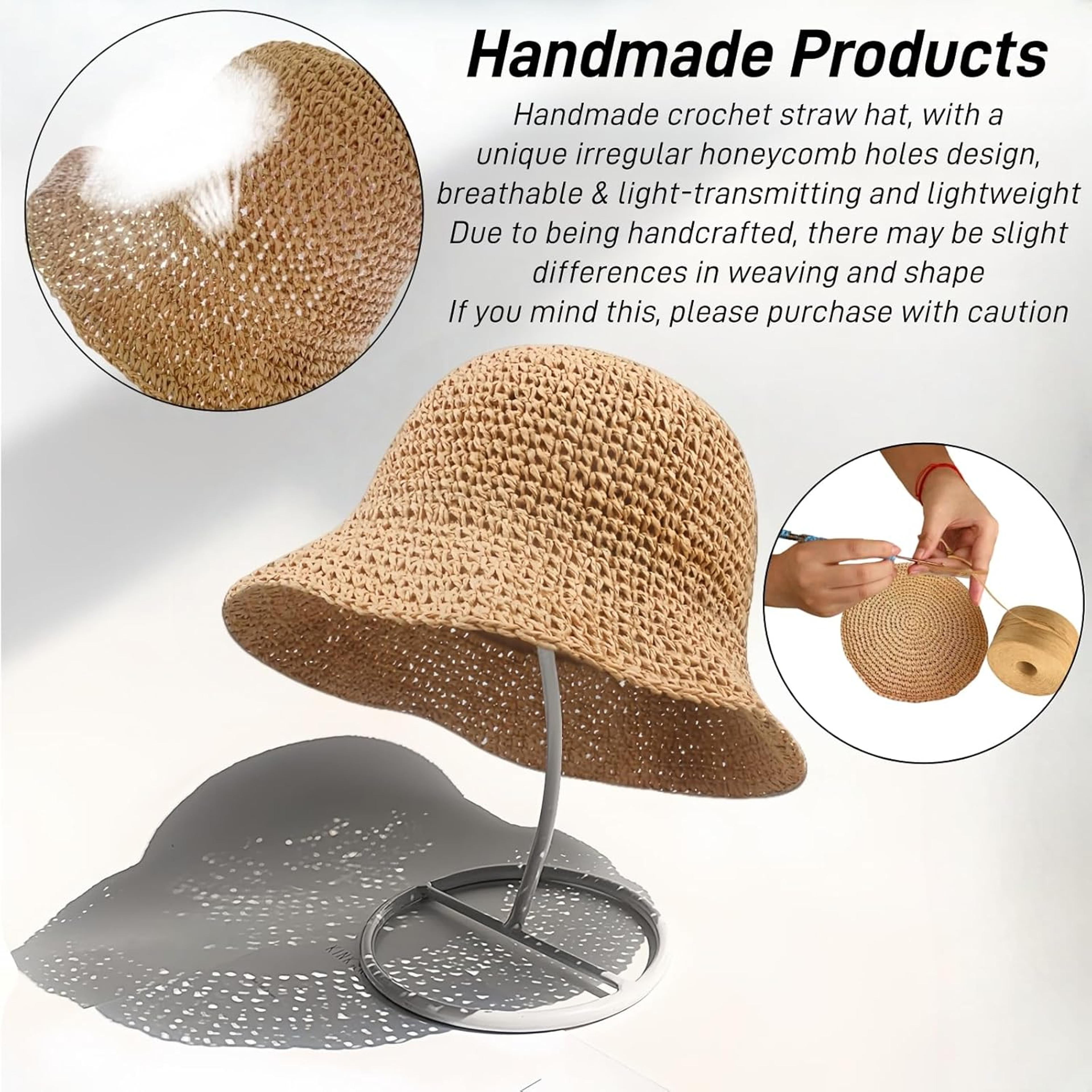 Foldable Wide Brim Women Straw Hat For Beach Travel 1