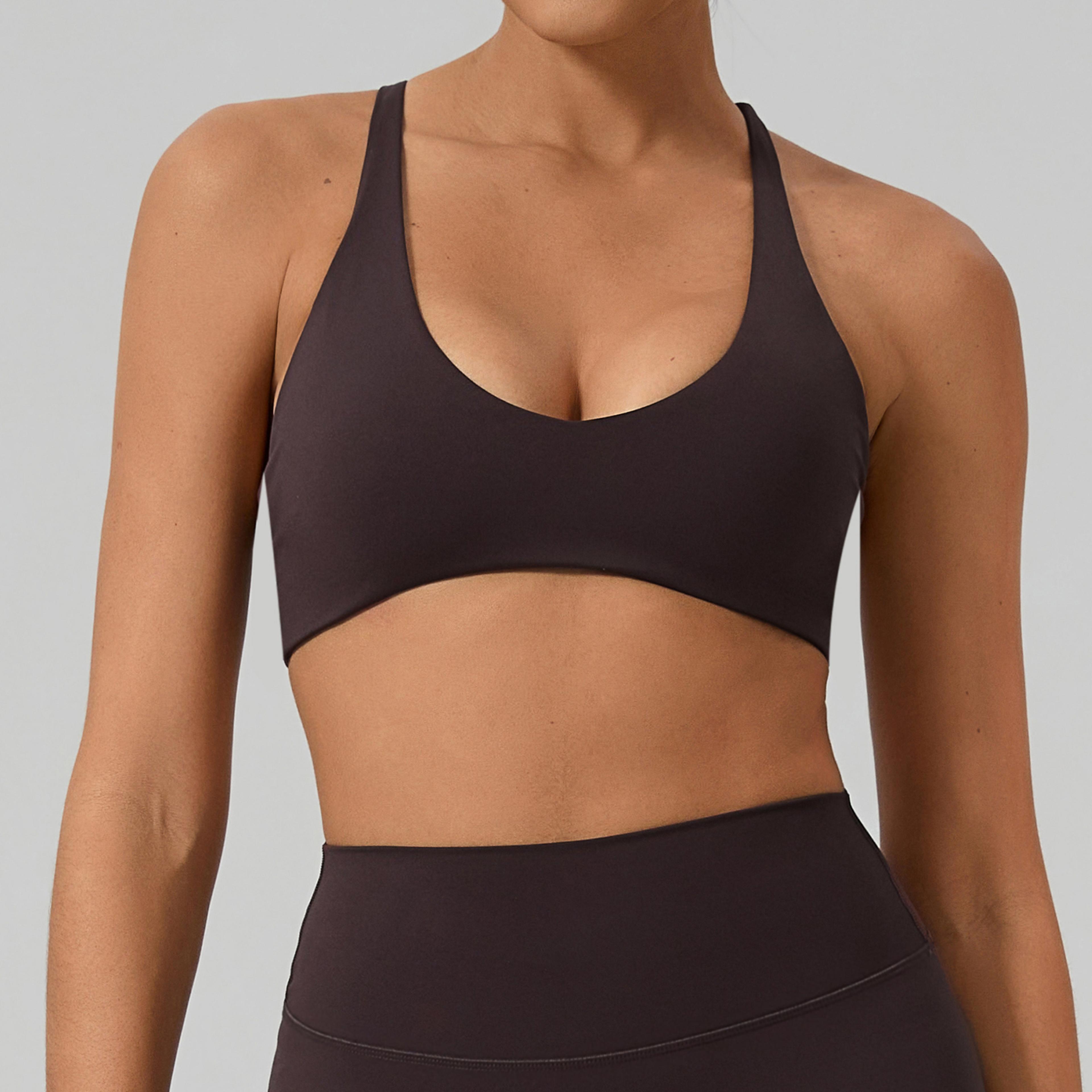 Crisscross Back Sports Bra For Women Quick Dry Yoga Workout Top 8