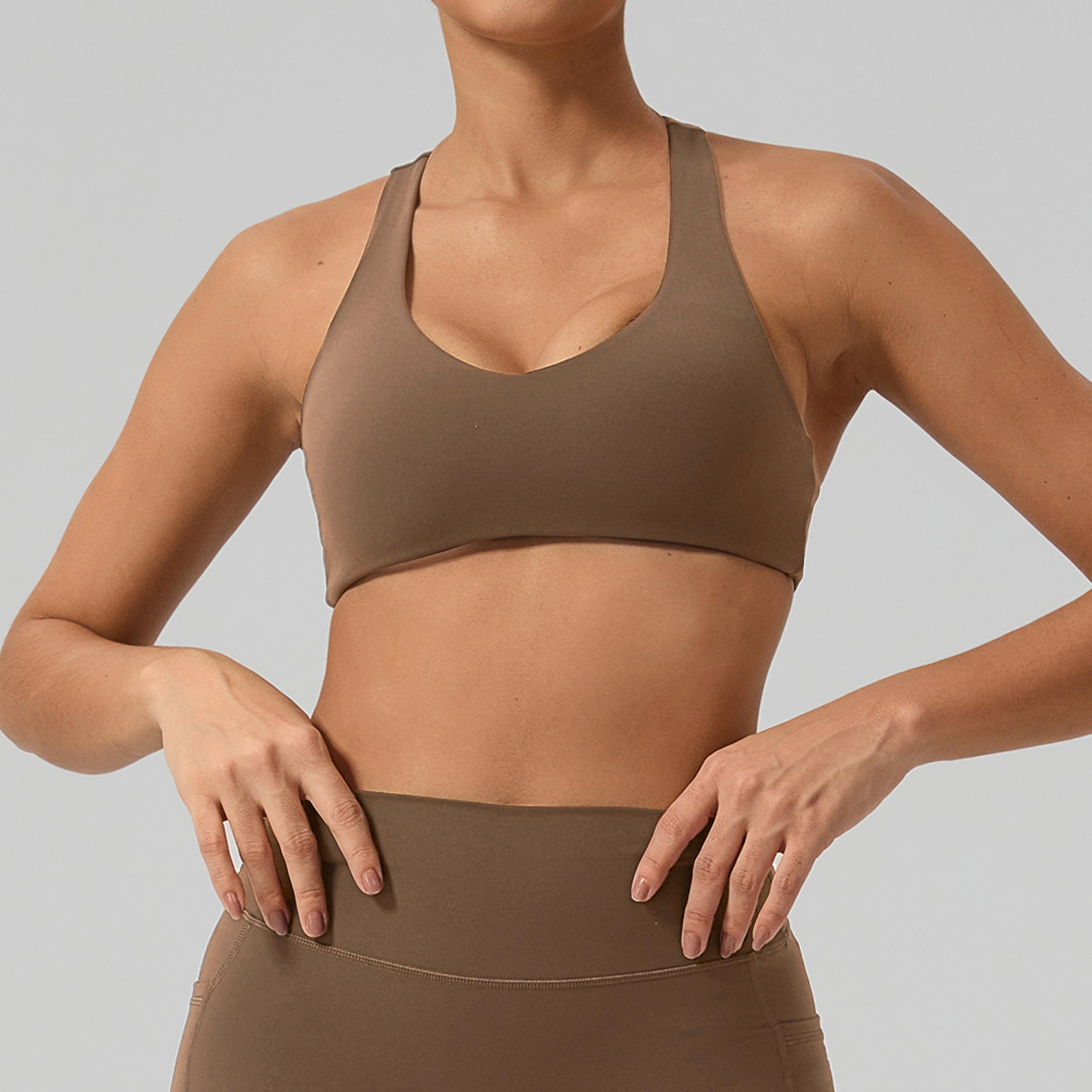 High Impact Racerback Sports Bra For Running Gym And Pilates 3